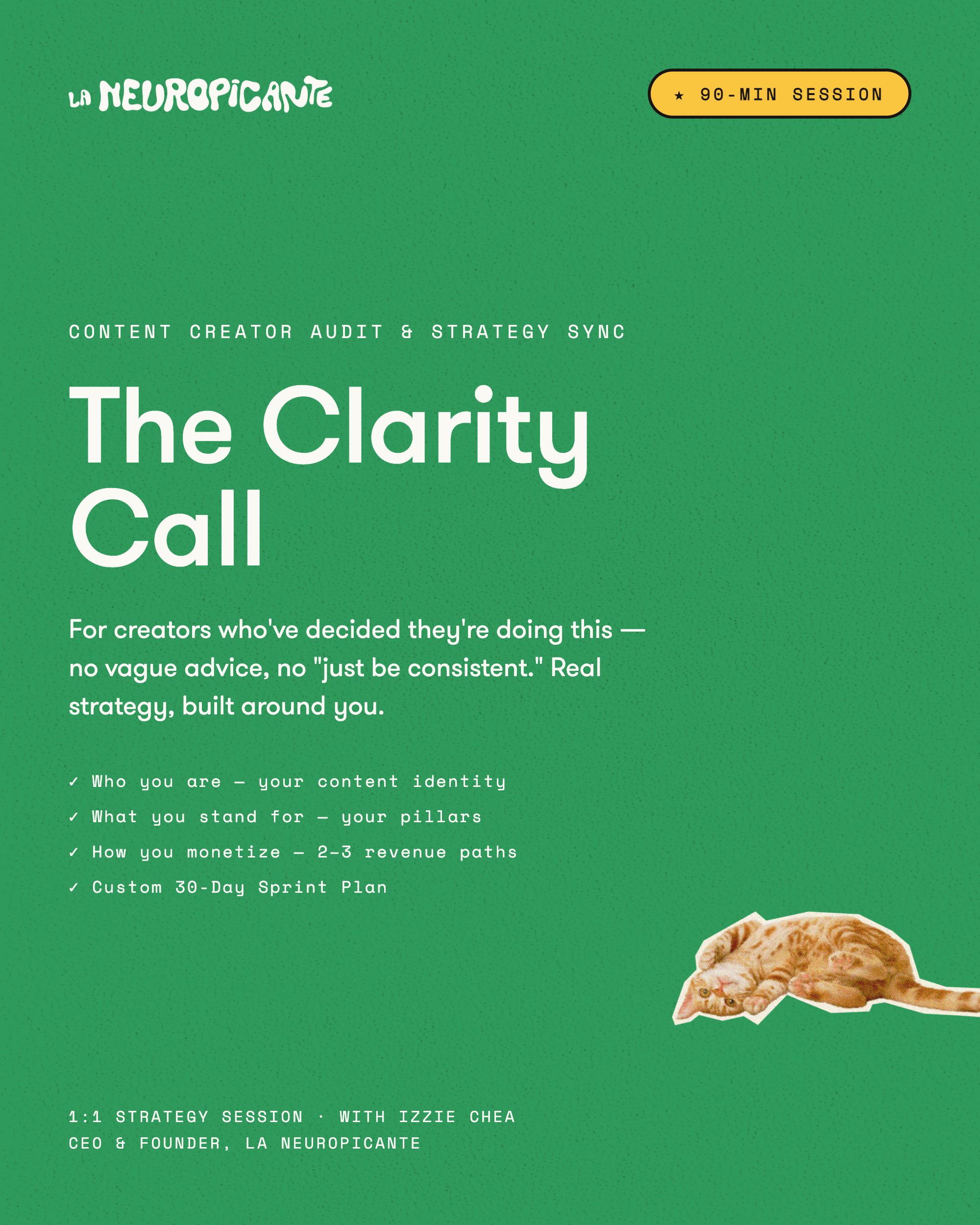 Clarity Call: Content Creator Audit & Strategy Sync