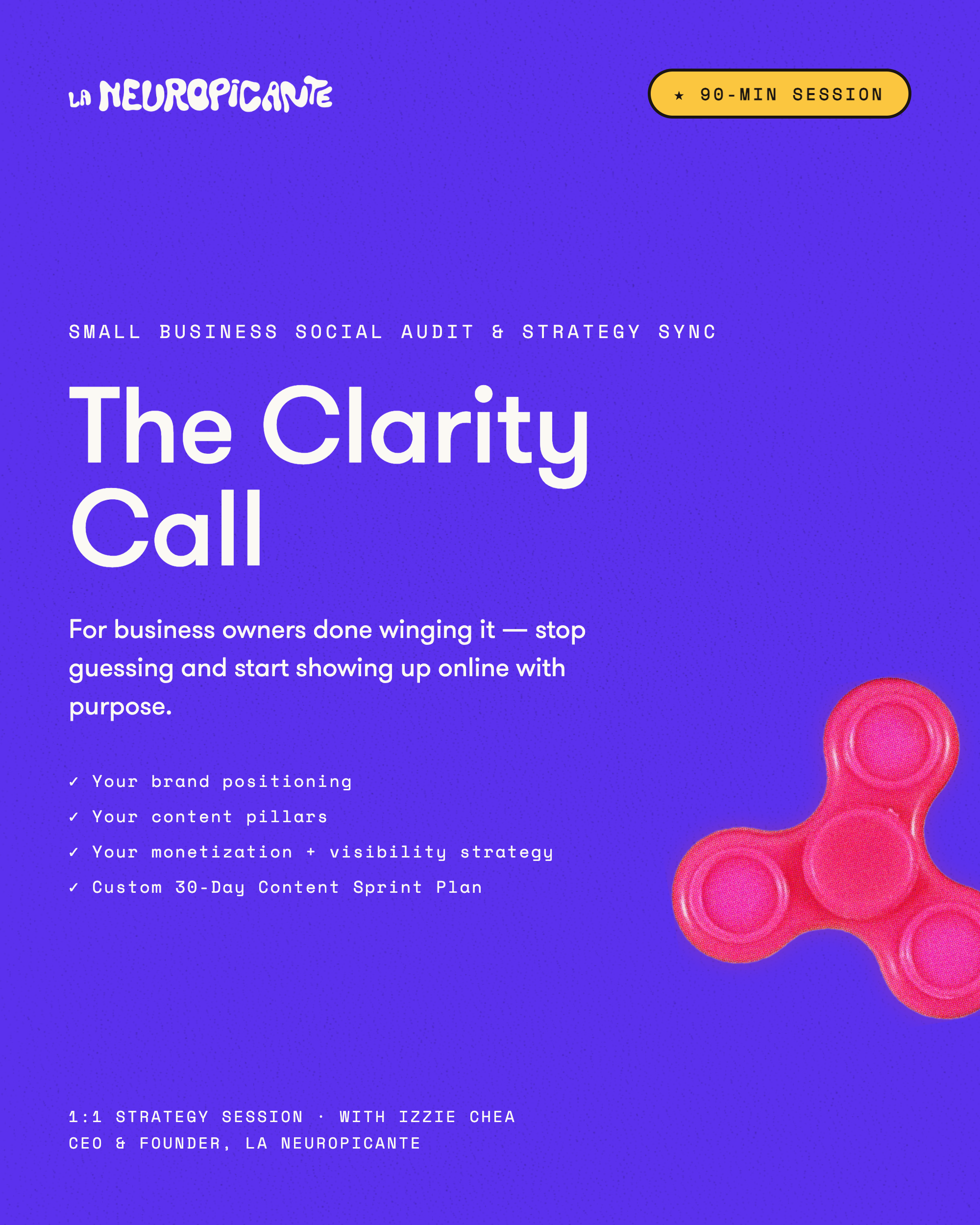 Clarity Call: Small Business Social Audit & Strategy Sync