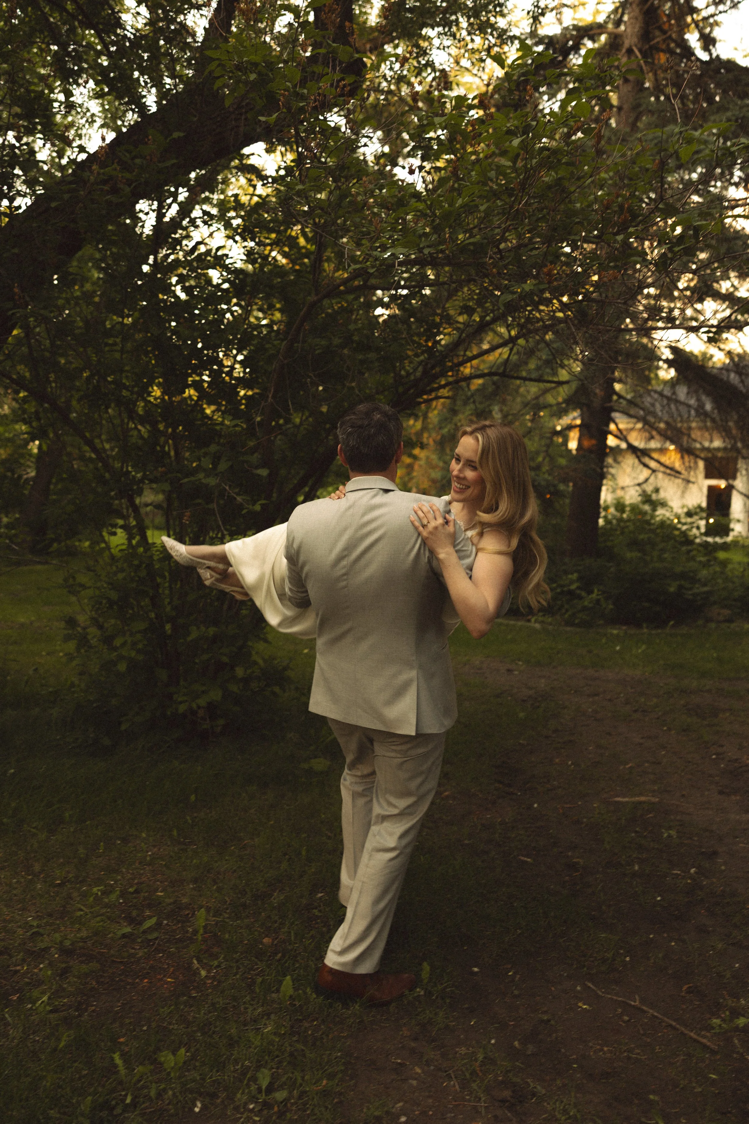 bride and groom at the norland historic estate
