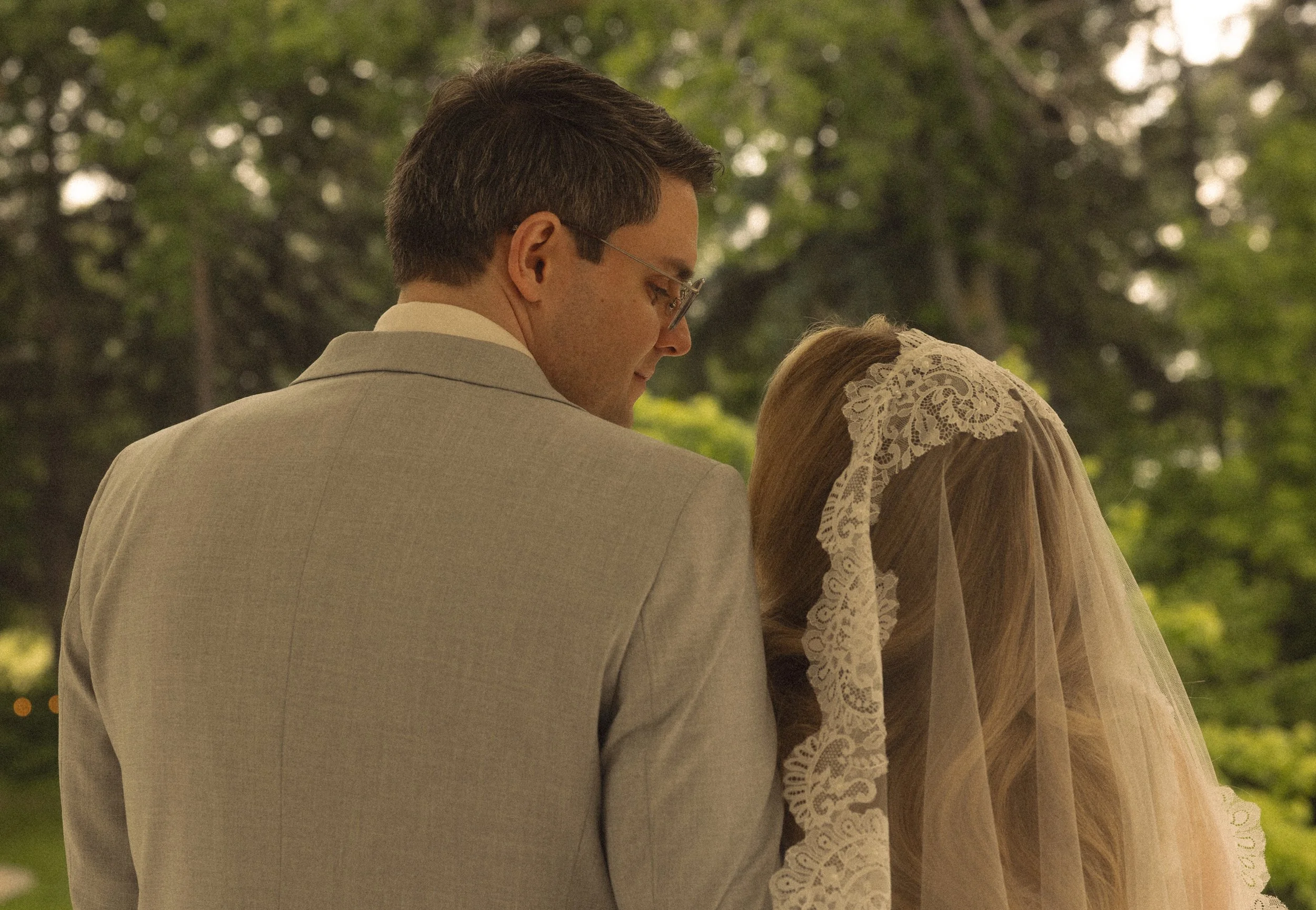 bride and groom at the norland historic estate