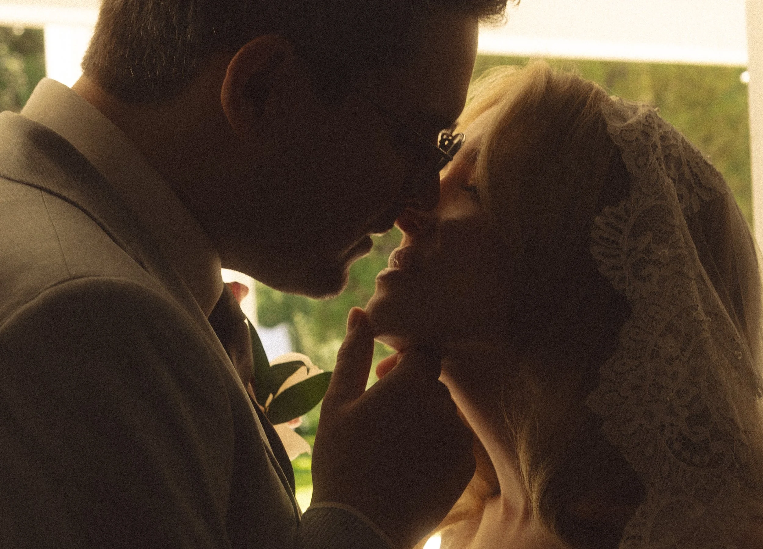 bride and groom at the norland historic estate