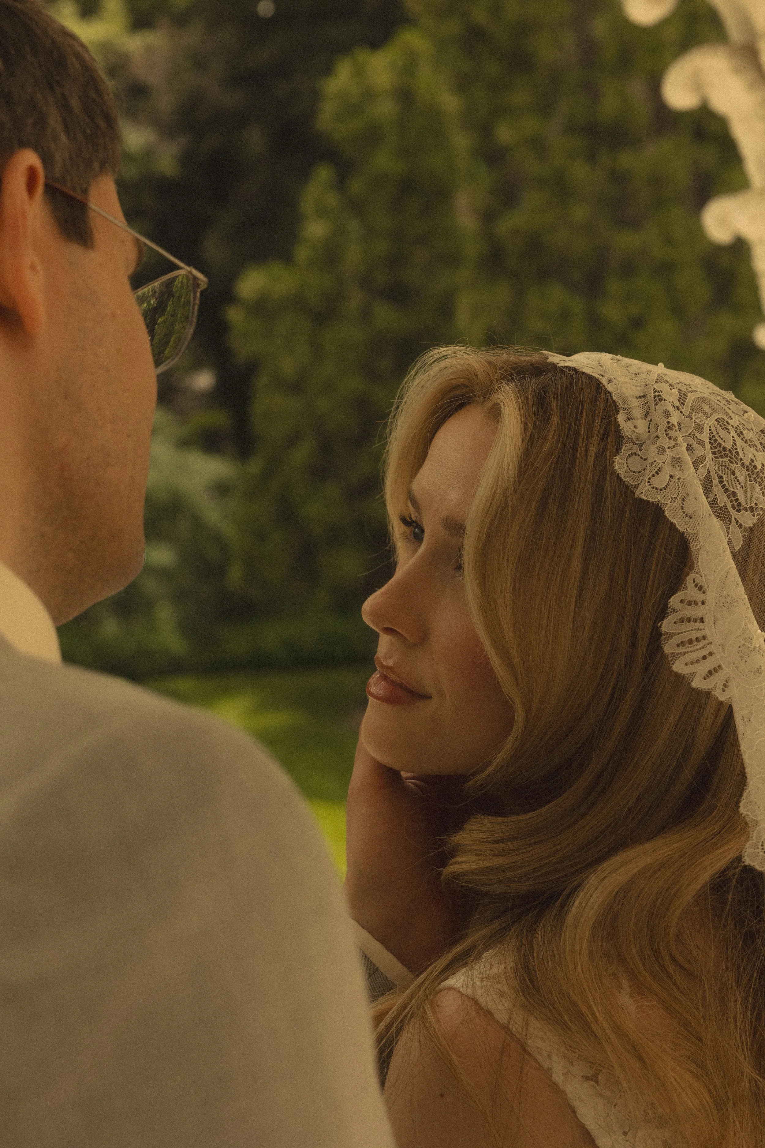 bride and groom at the norland historic estate