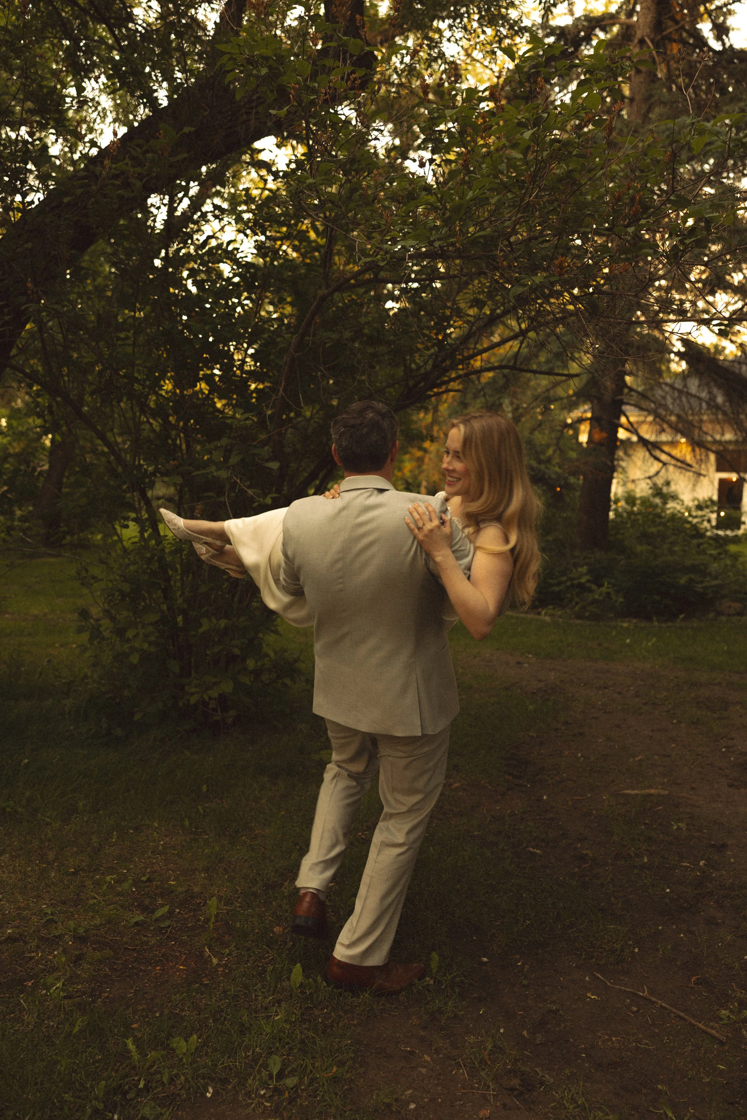 bride and groom at the norland historic estate