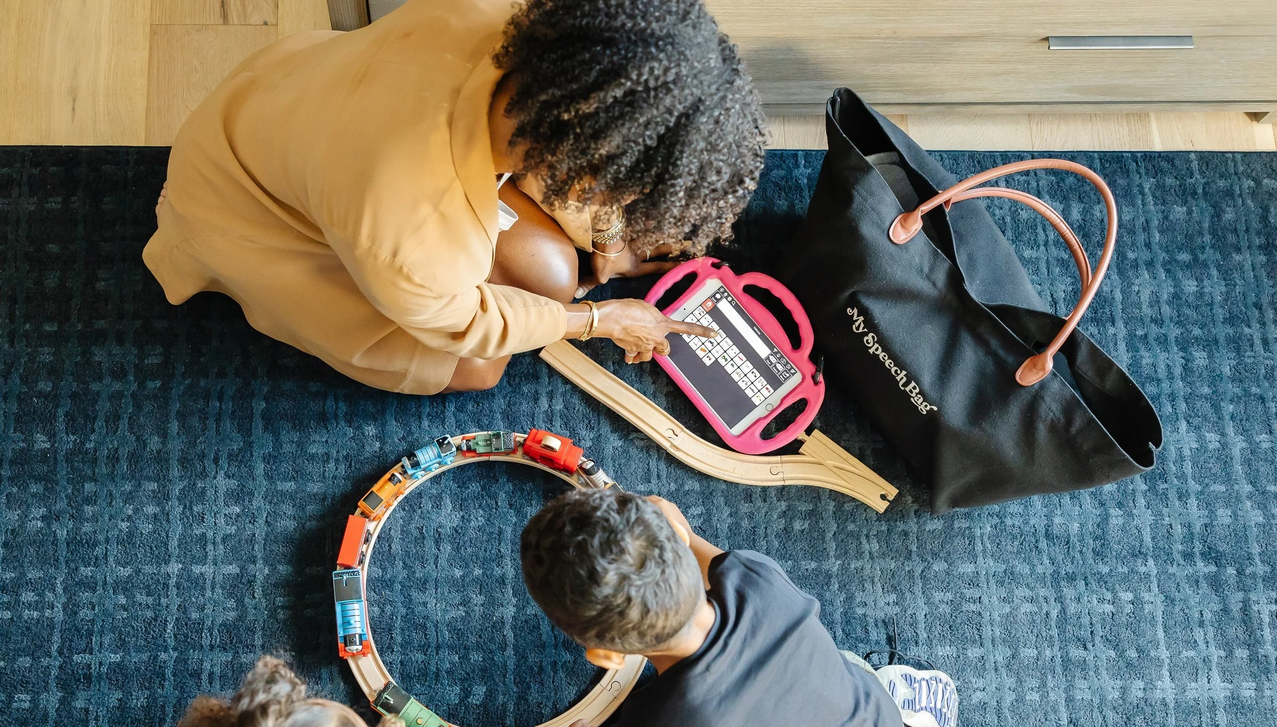 Gestalt language processing overview showing SLP with AAC