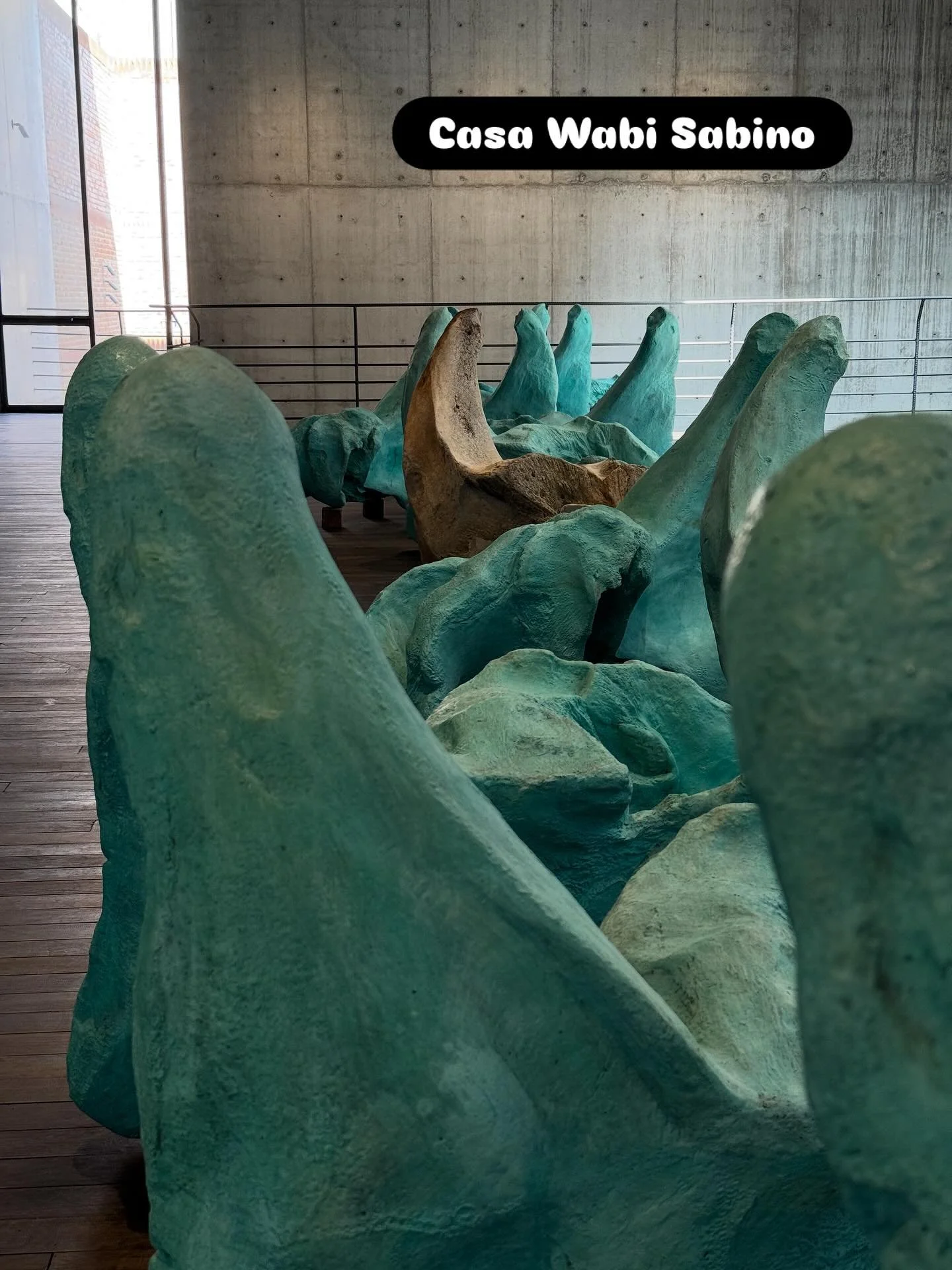 @casawabi Sabino in M&eacute;xico City. The art nicely complements the architecture by Alberto Kalach. Worth a visit.
