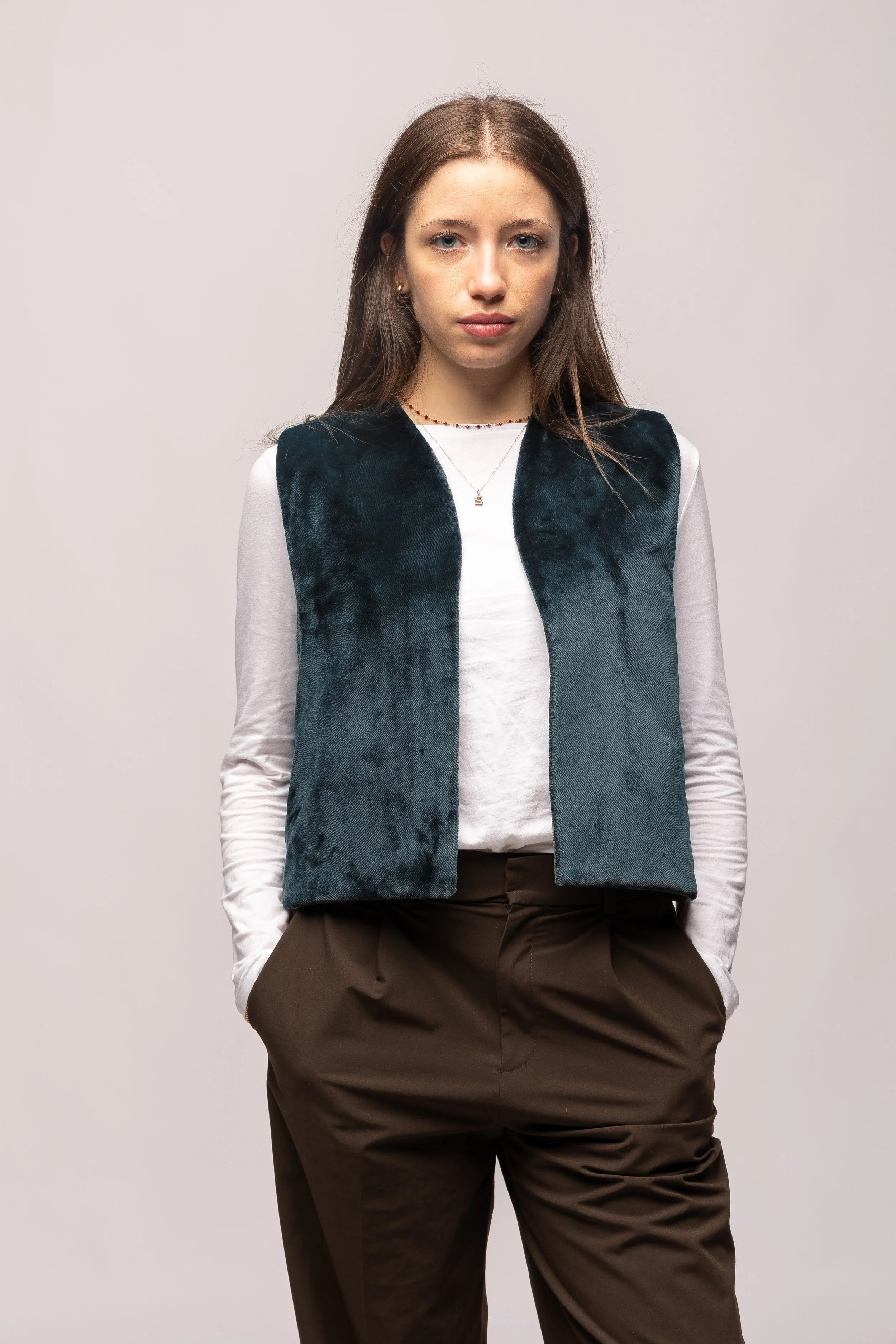 Gilet Lola Petrolio