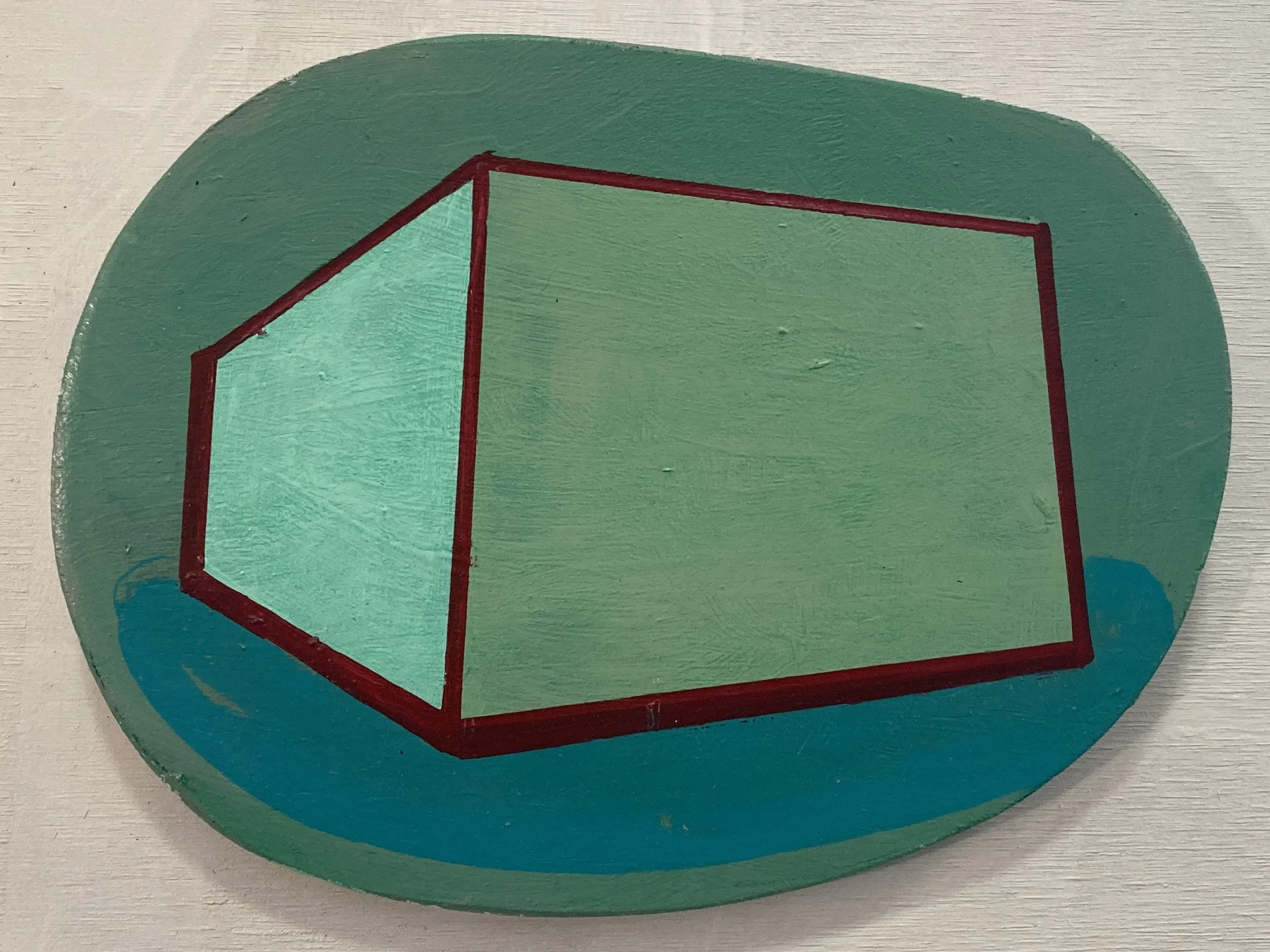 Beautiful Cube Acrylic on Plywood $120