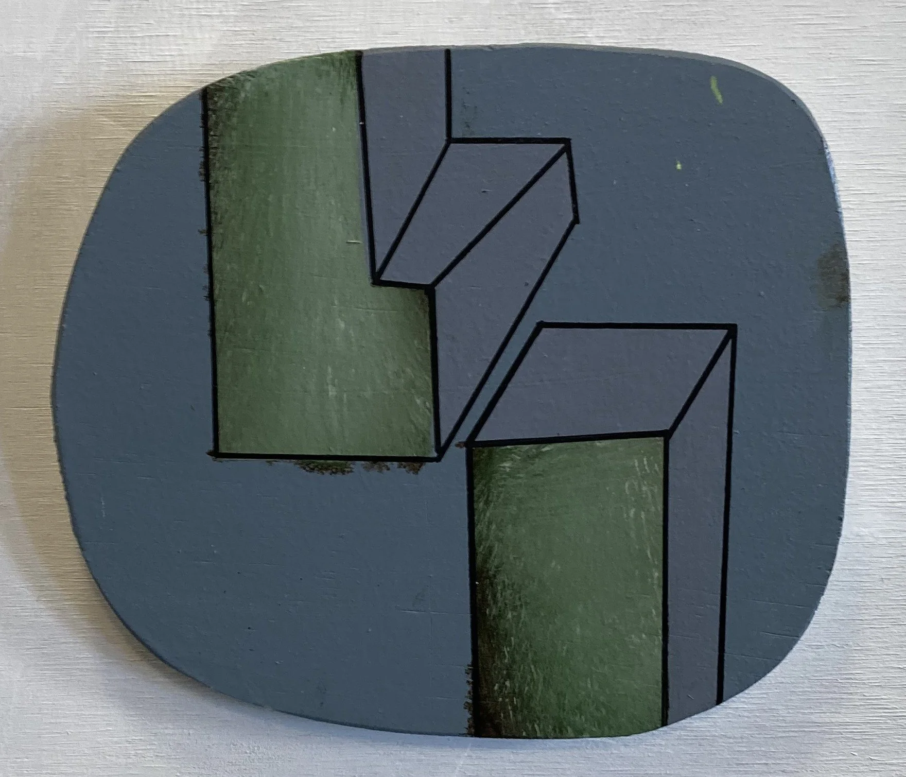 Brutal structure Acrylic on Plywood $120
