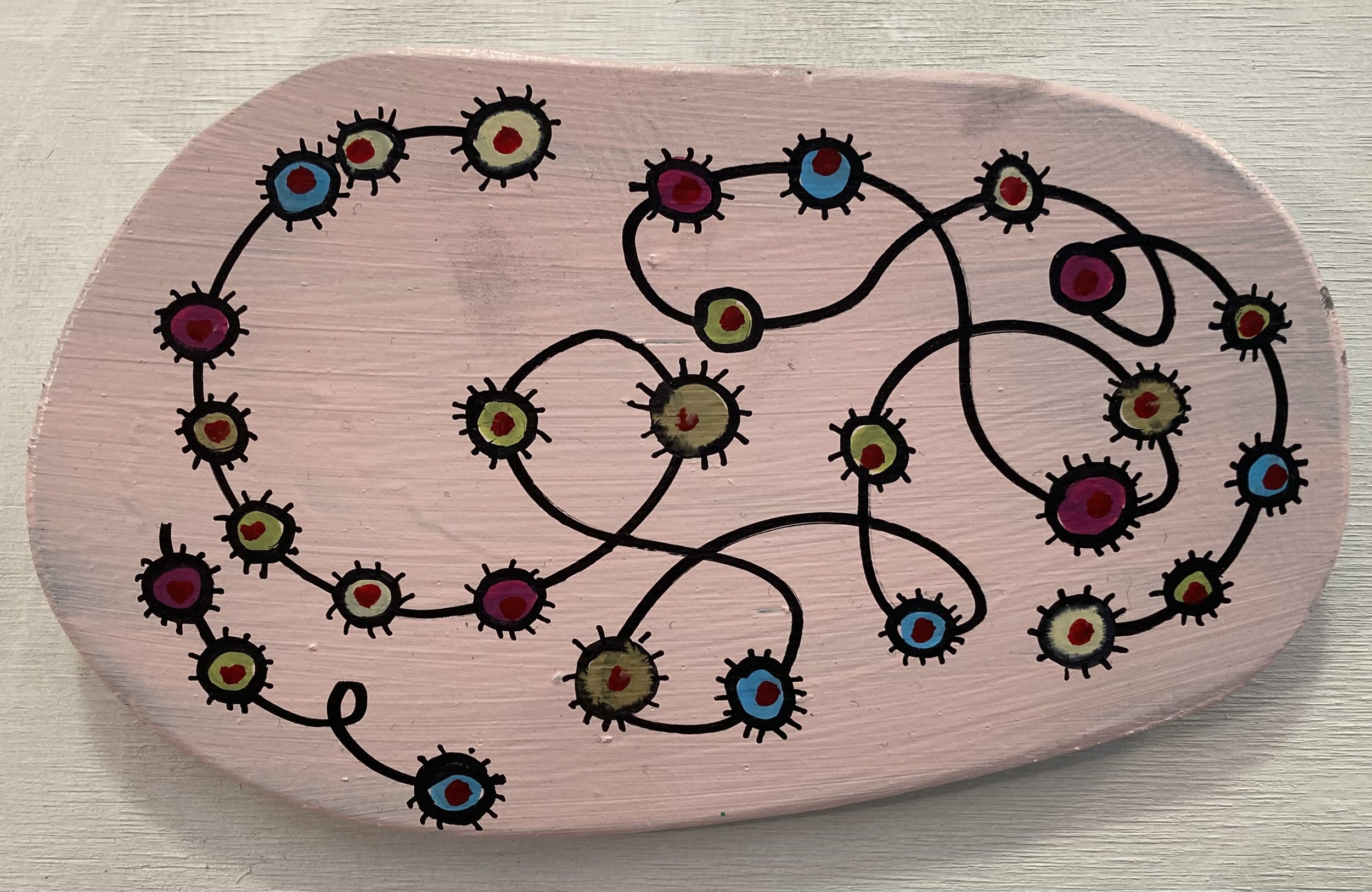 Delightly Acrylic on Plywood $120
