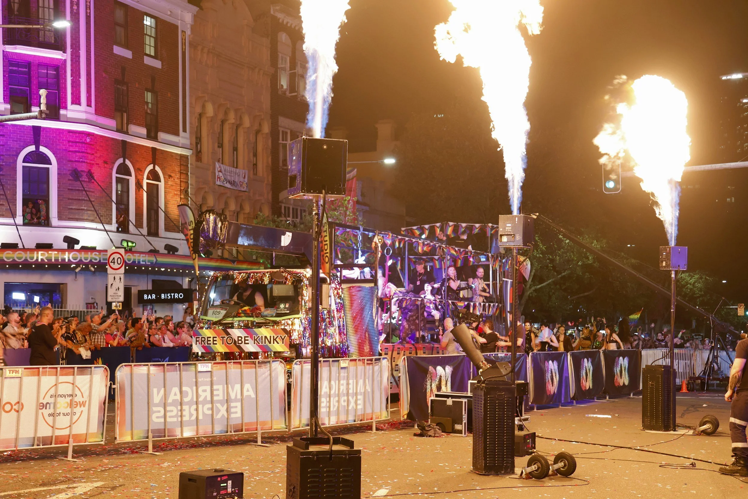 Flame Effects at concert