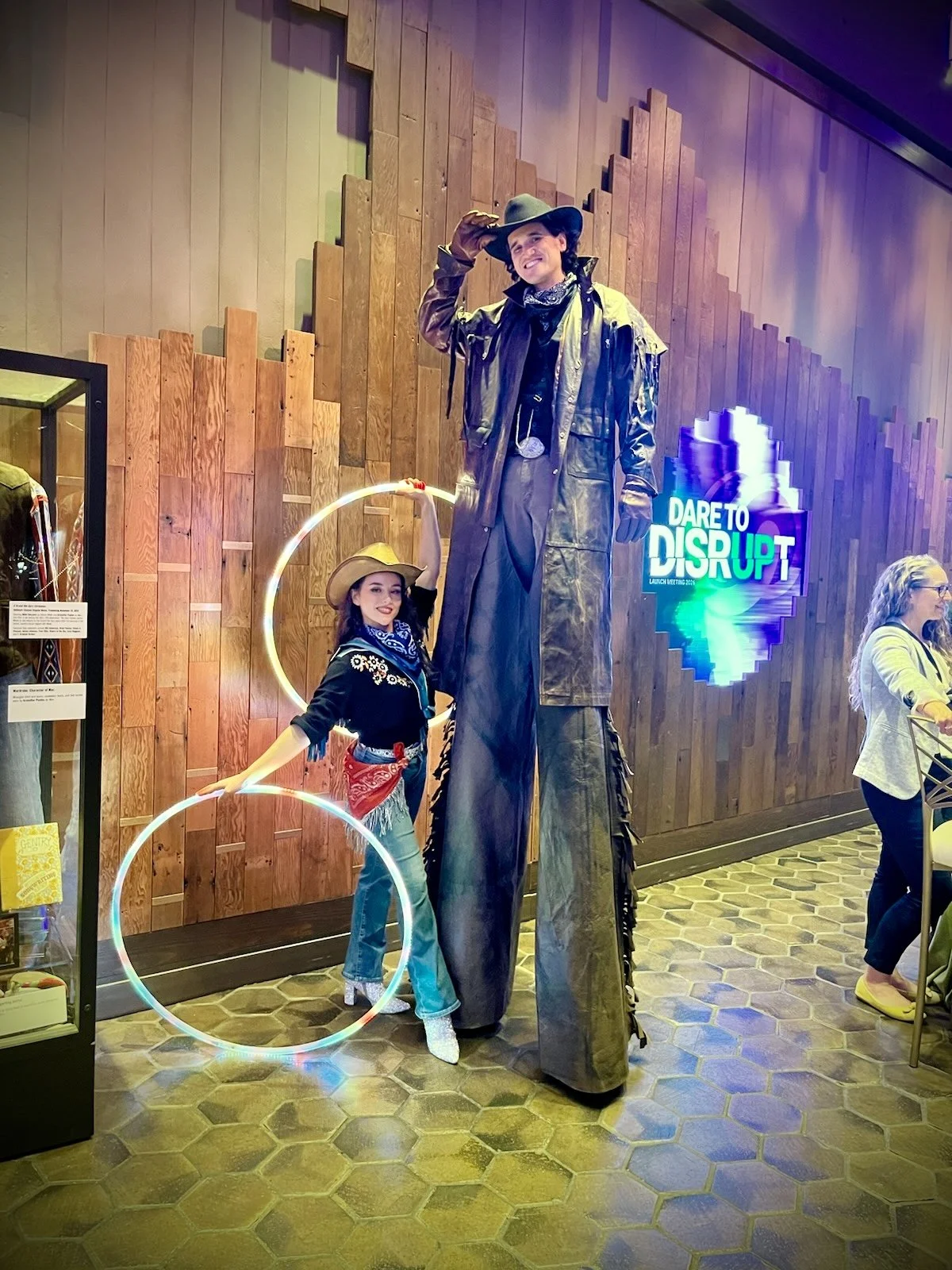Nashville Country Western Stilt Walker and Hula Hoop Performer