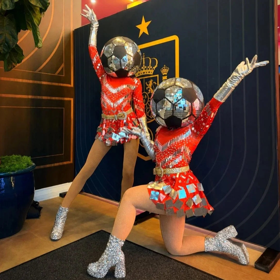 Soccer Ball Mascot performers for FIFA World Cup