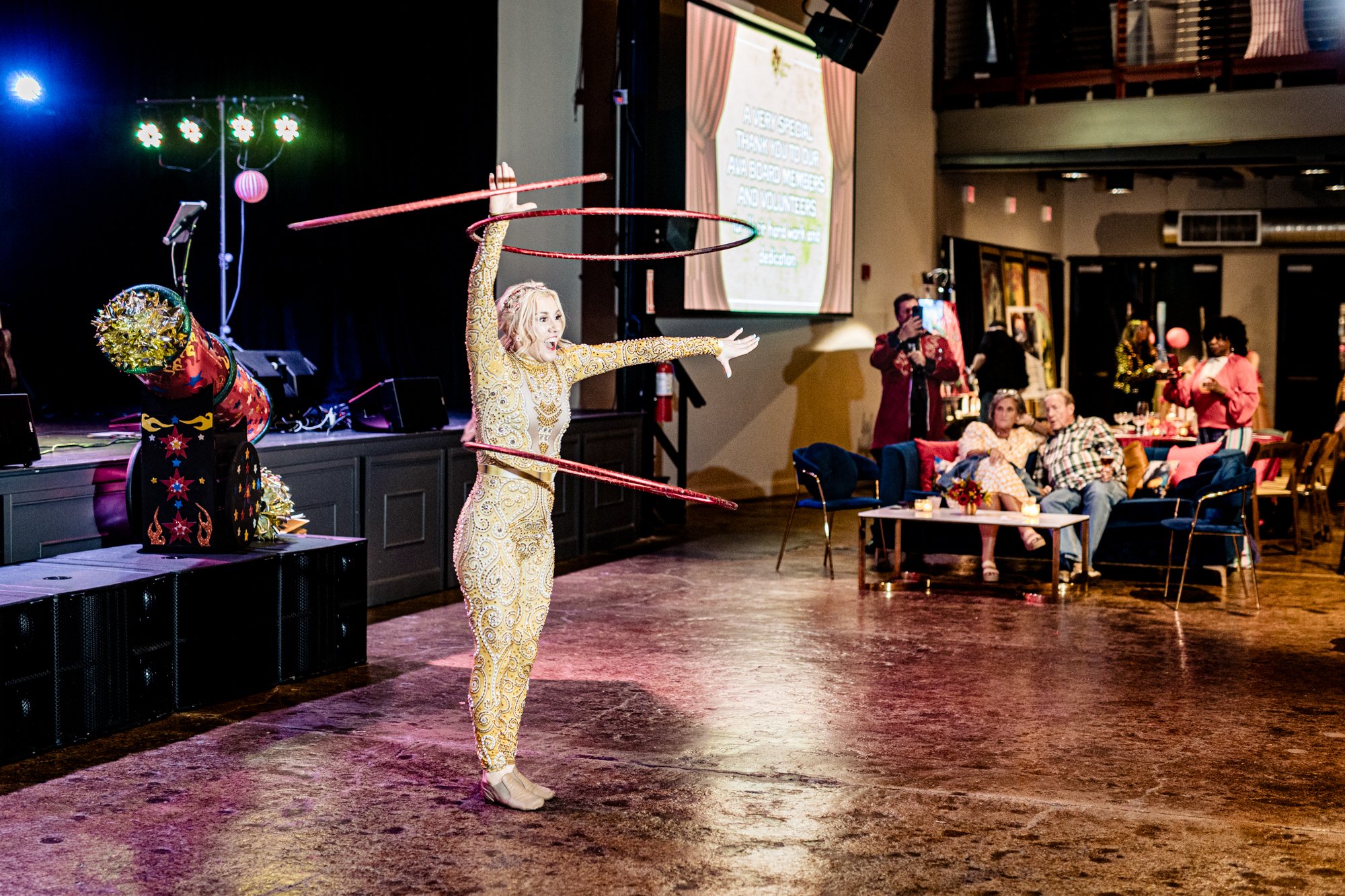 Hula Hoop Performer at private event