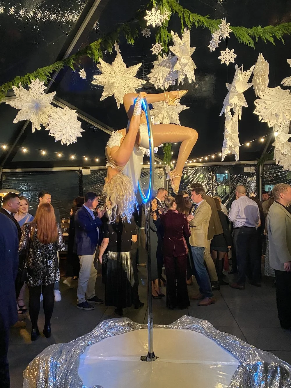 Christmas Style Party Acrobat