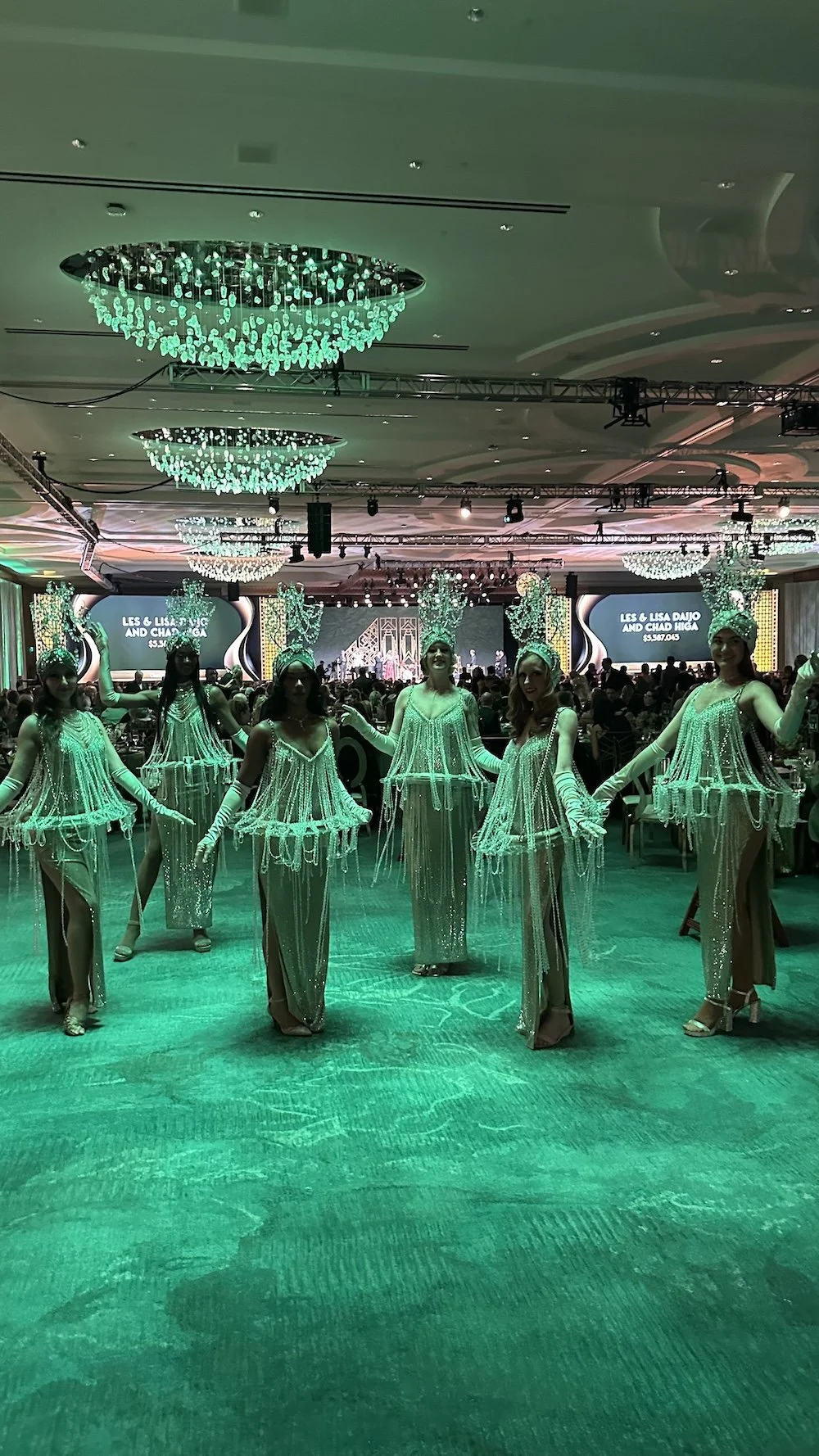 Living Champagne Greeters at Corporate event