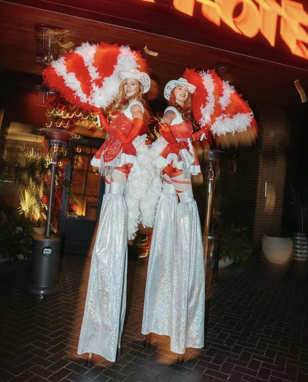 christmas nutcracker stilt walker