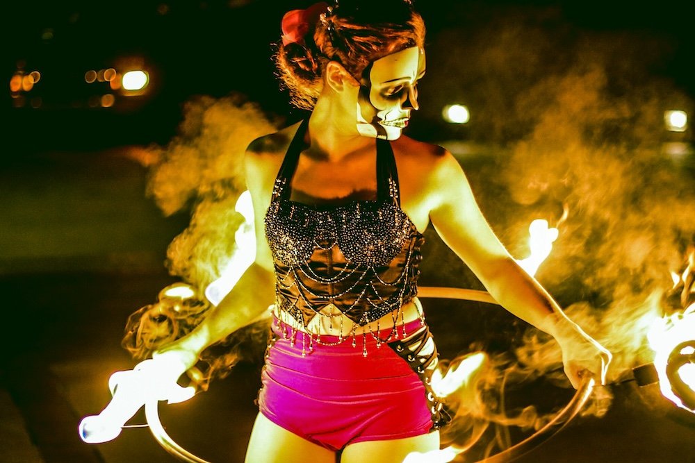Immersive halloween character performers in nashville
