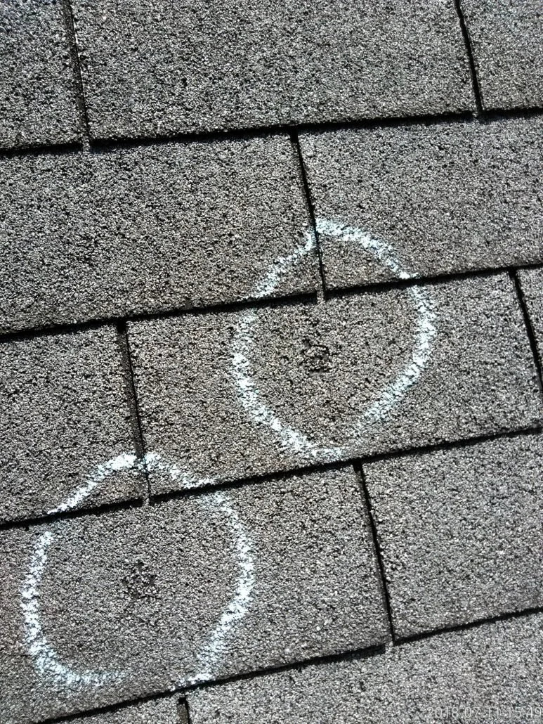 roof and gutter hail damage