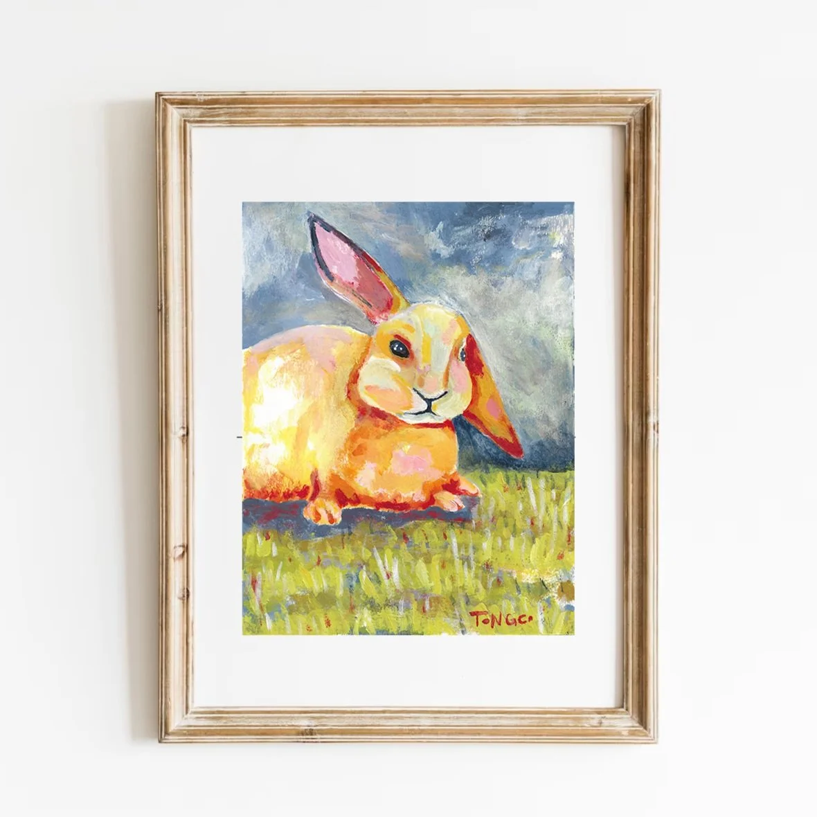 6x8" "Bright Bunny"