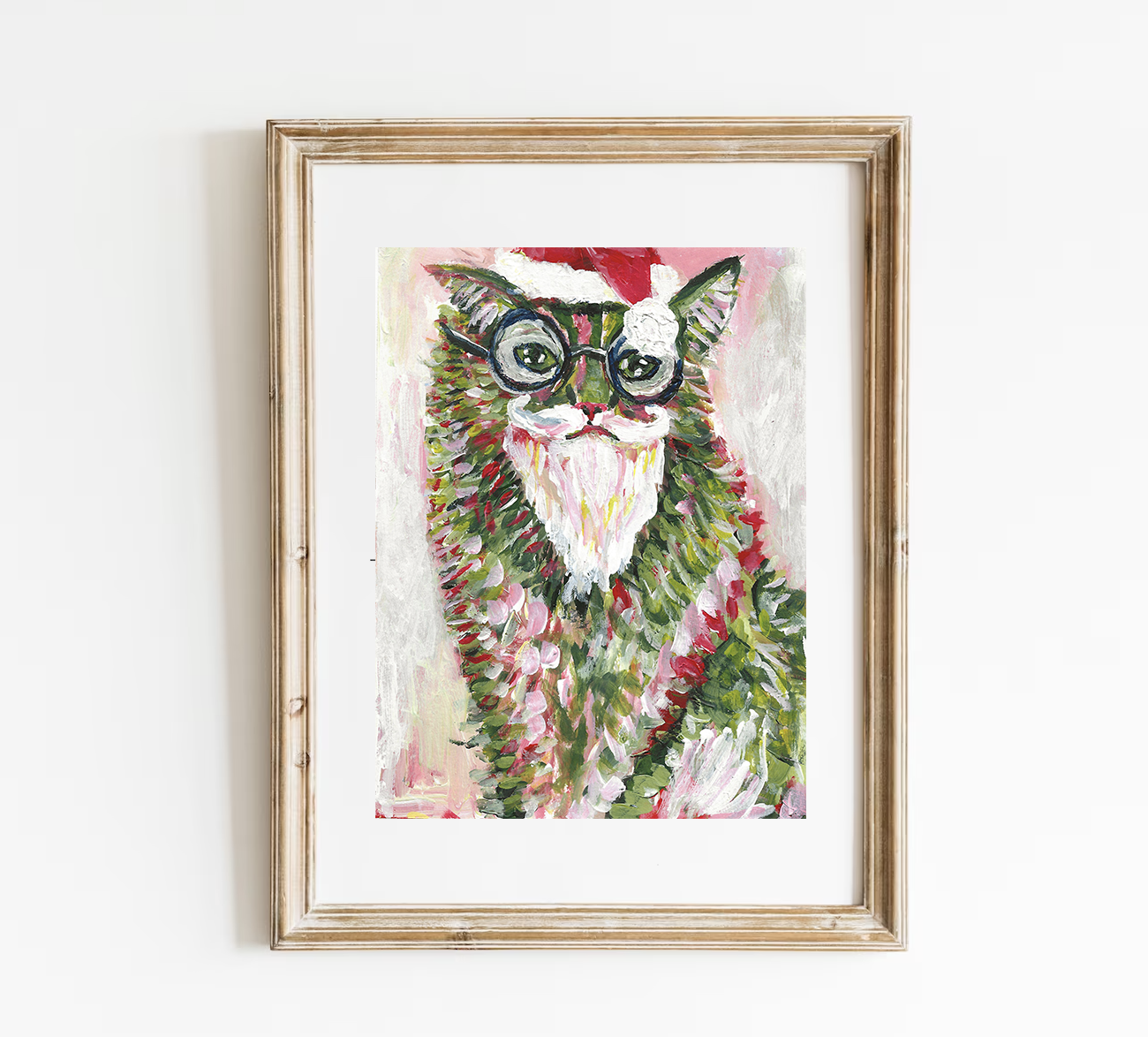 6x8" "Christmas Cat"