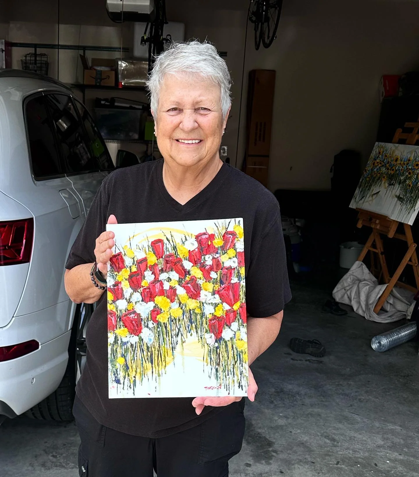 It is so lovely having the support of people who really enjoy your work!!! 

These are some crazy red tulips I made in oil paint on a 11x14&rdquo; board as a Comission piece for one of the most inspiring and kind people I&rsquo;ve met in a while! Tha