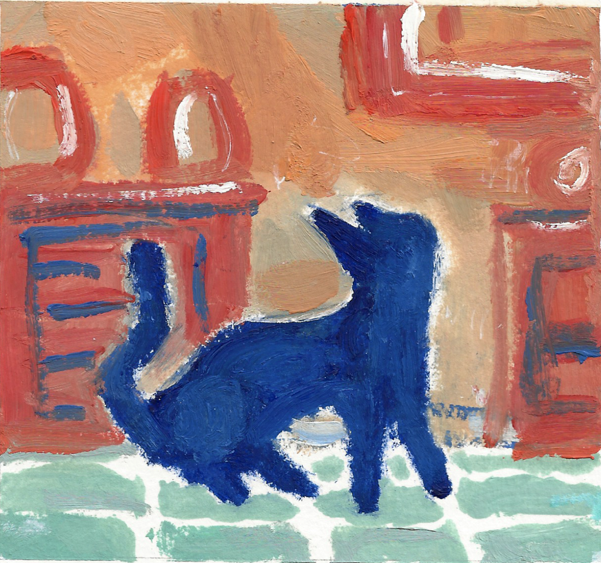 Modern Curious Black Cat