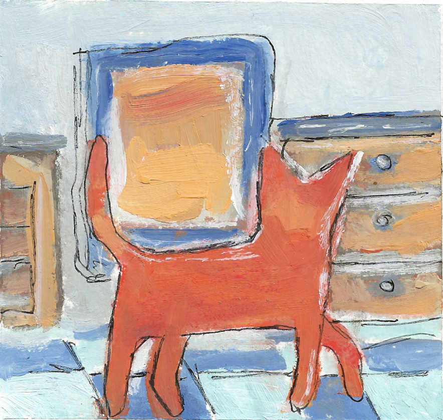 Modern Cartoon Orange Cat