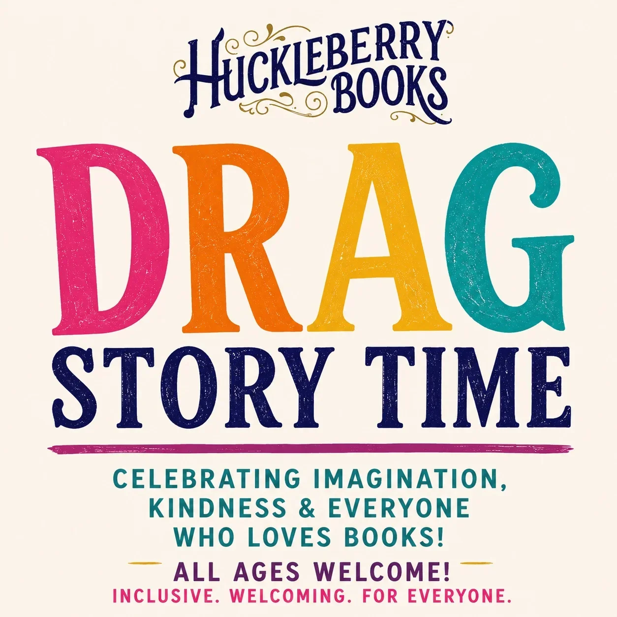 Huckleberry Books Drag Story Time