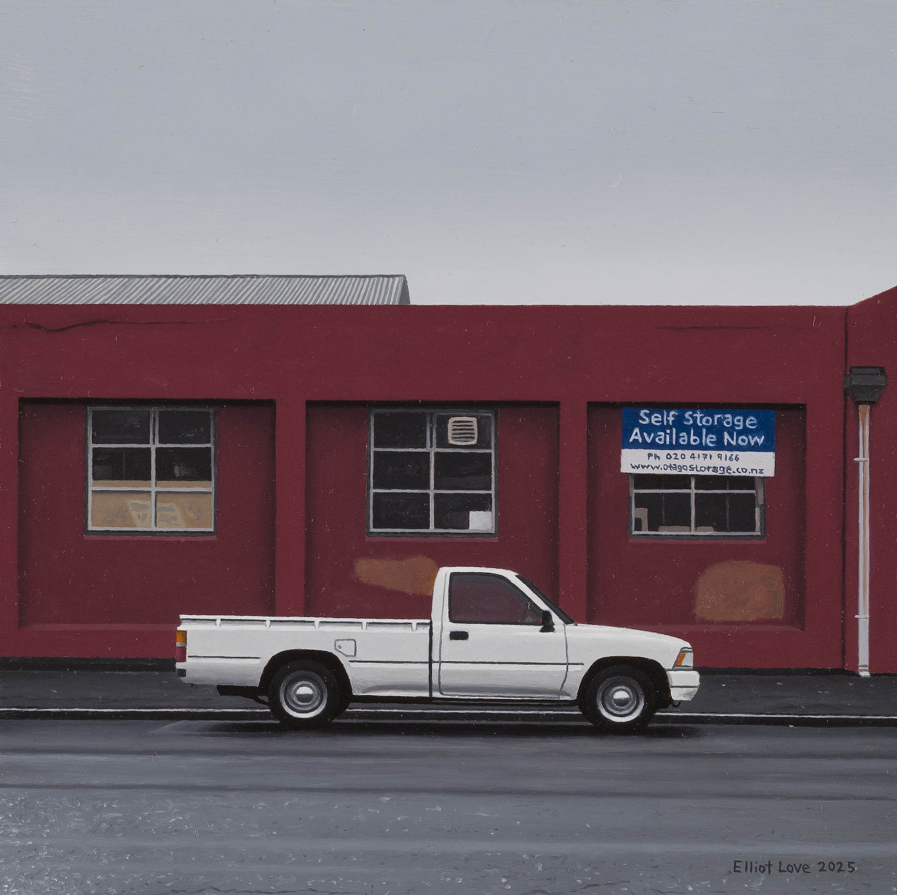   White Ute // Dunedin Wharf     Oil on panel   150mm x 150mm