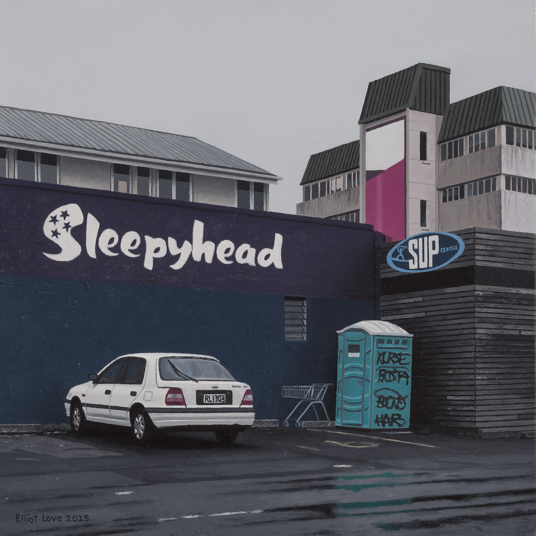   White Senny // Newmarket     Oil on panel   150mm x 150mm