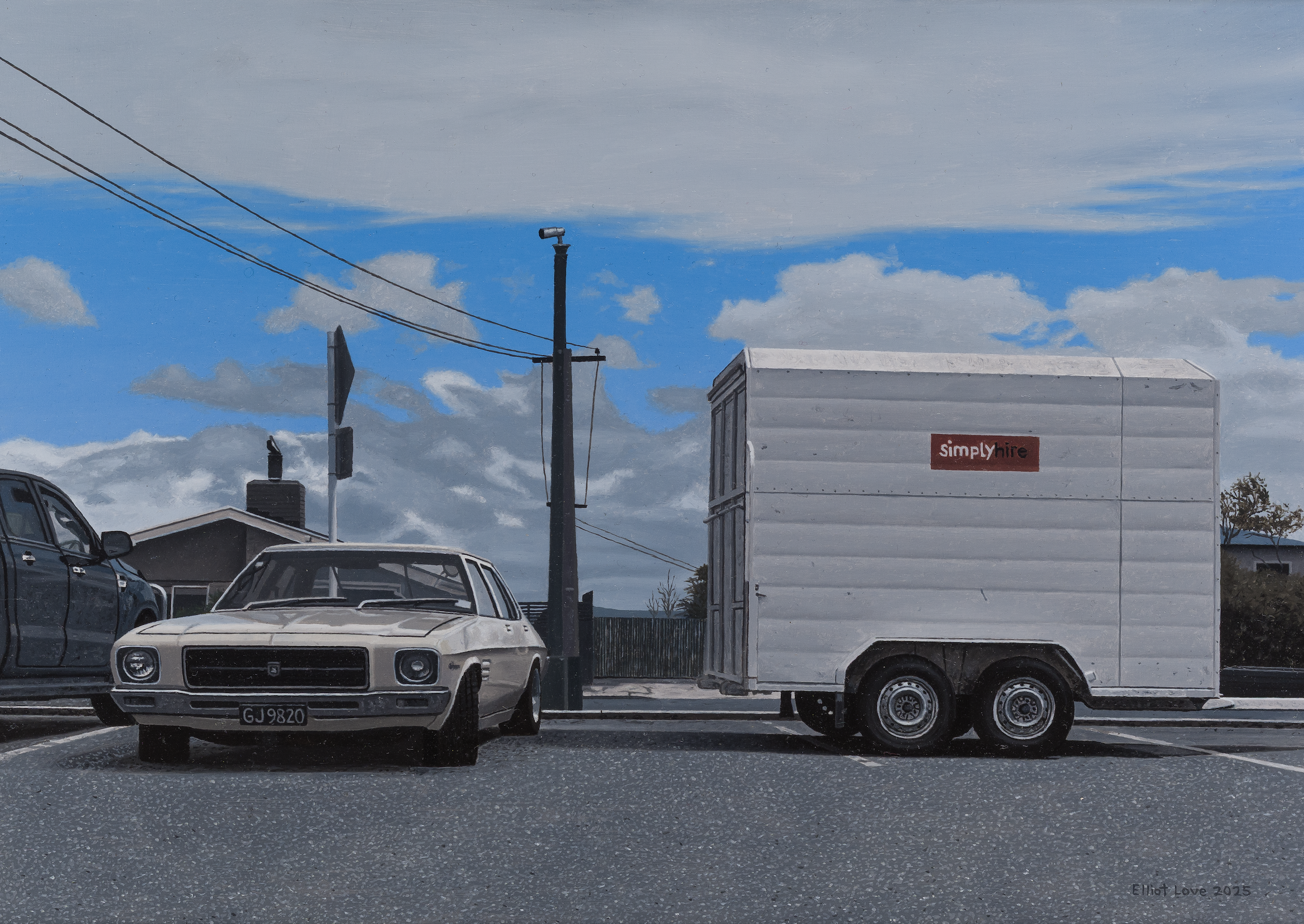   '72 Kingswood // Balclutha     Oil on panel   210mm x 297mm