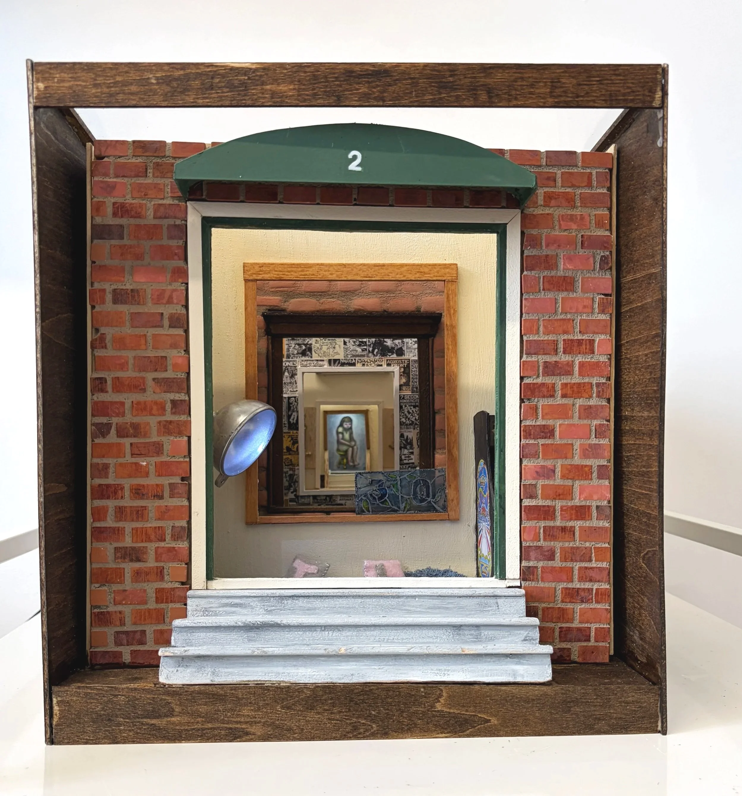 Yellow Stool, 2026 Oils on board, mixed media 12"x11"x16"