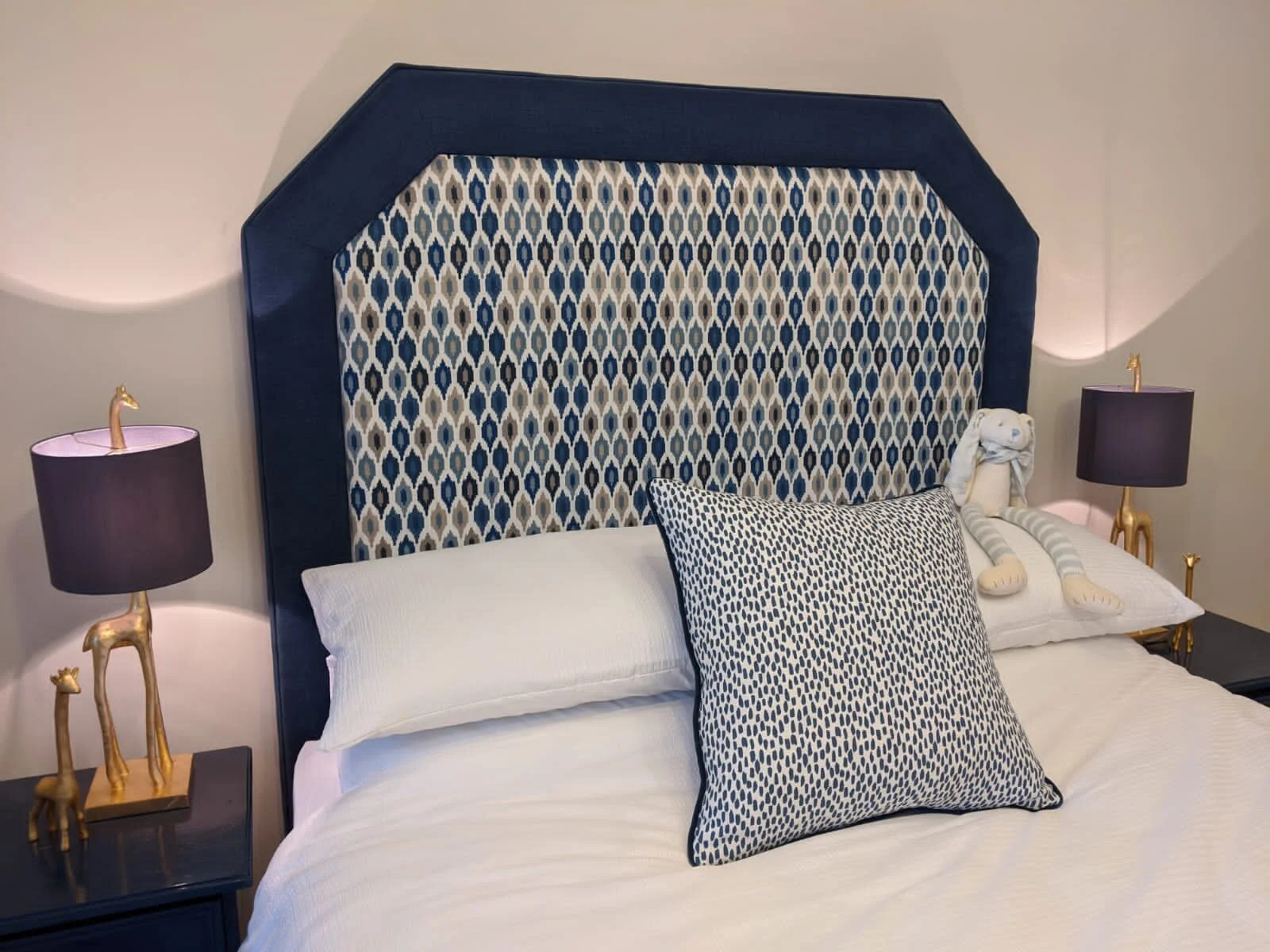 double bespoke headboard