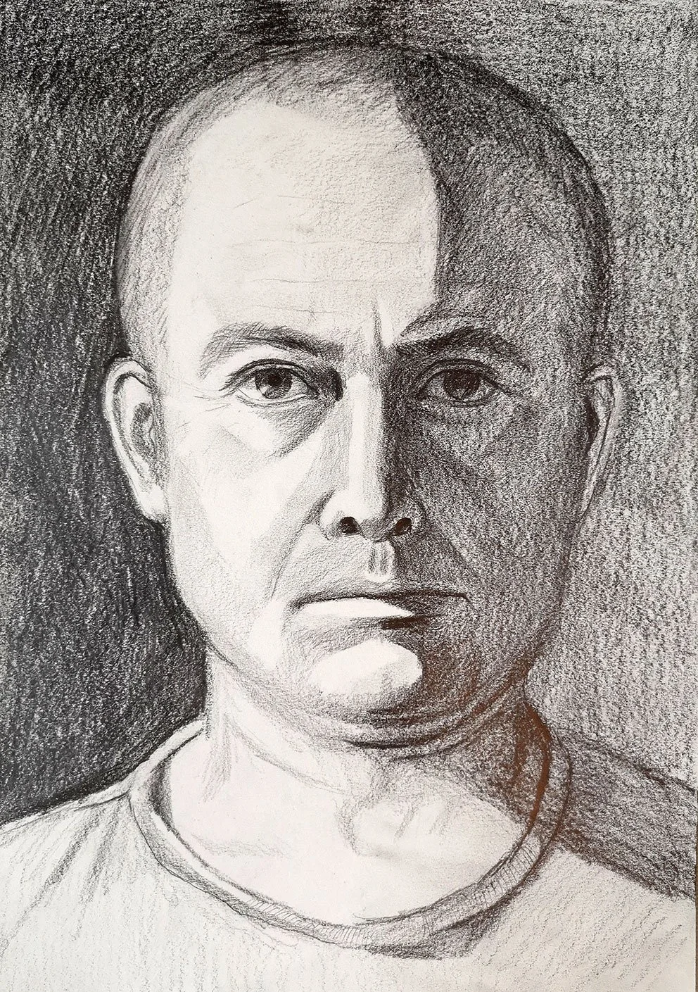 Self Portrait, 21 x 30 cm, Pencil on paper, 2013,