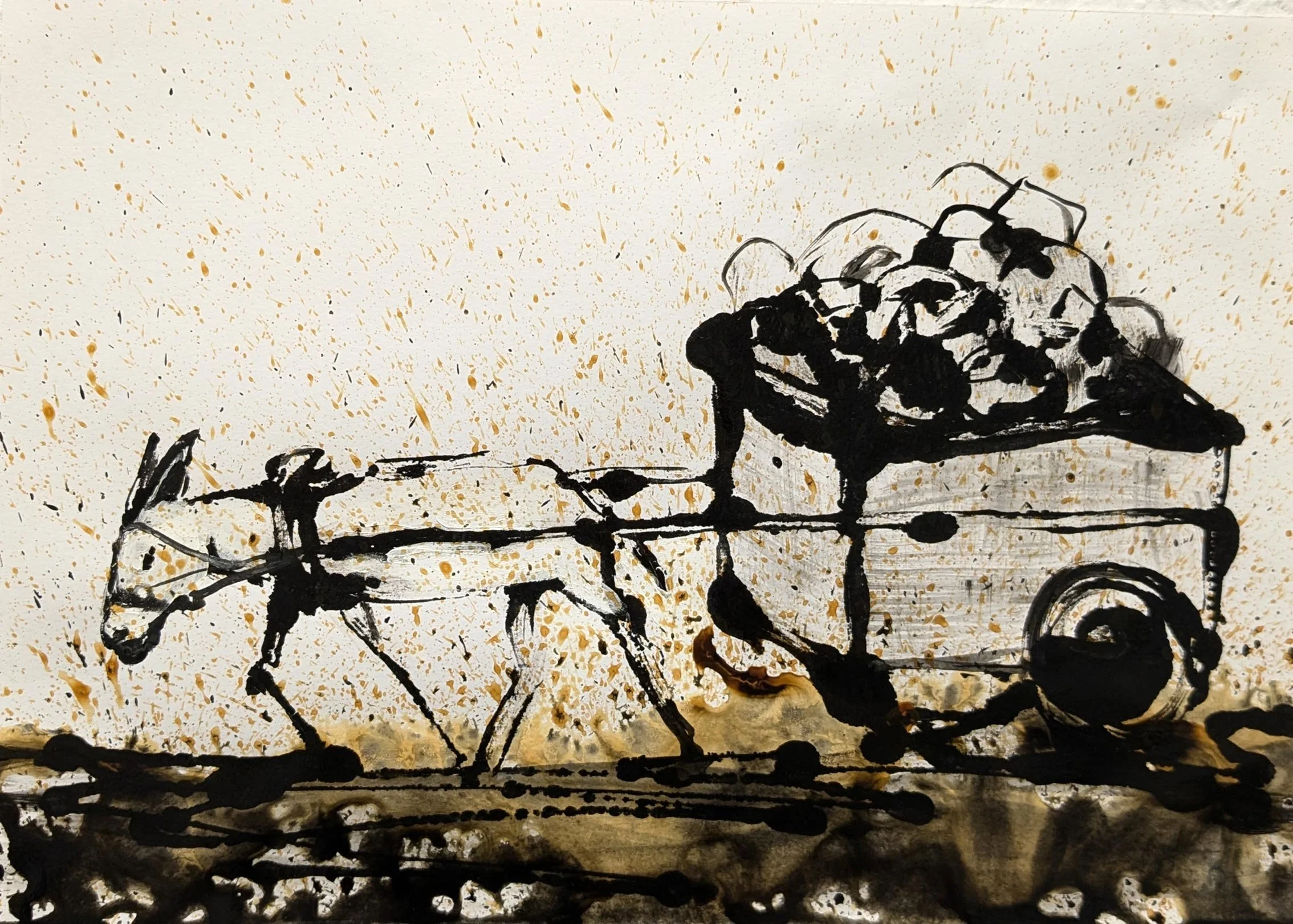 Safe Area, 30 x 40 cm, Monotype, 2024