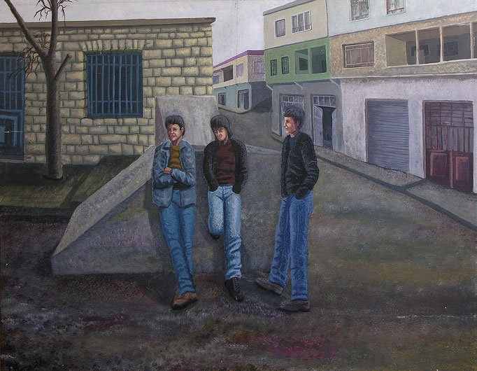 Square, Acrylic on canvas, 80 x 120 cm, 1998