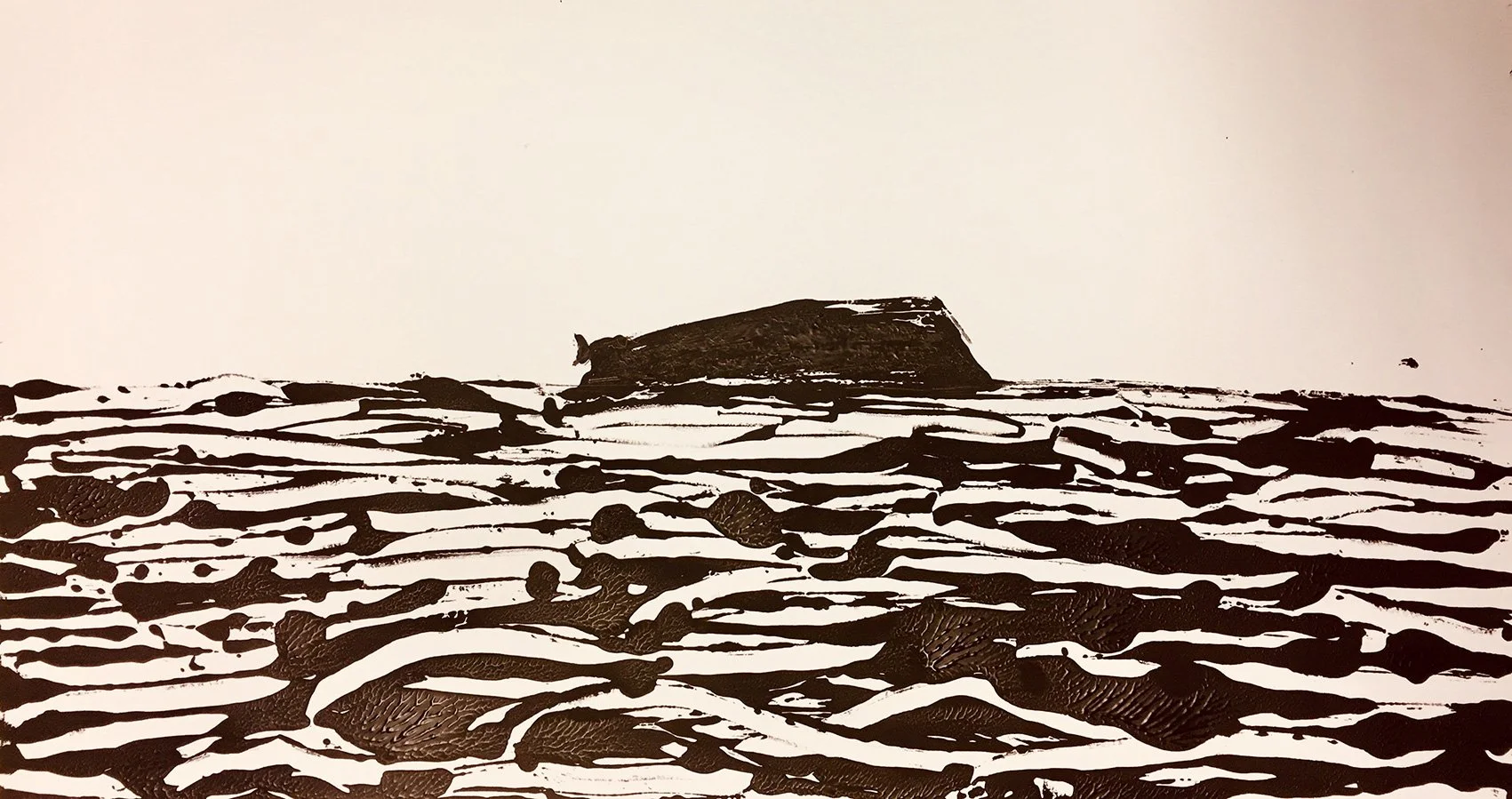 Migration, 50 x 70 cm, Monotype, 2021