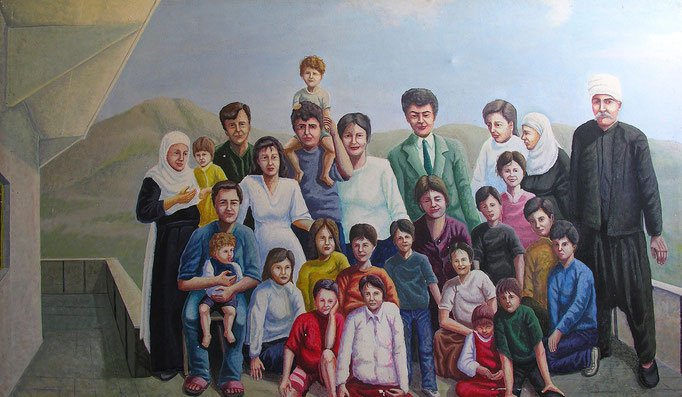 Family , Acrylic on canvas, 130 x 180 cm, 1998