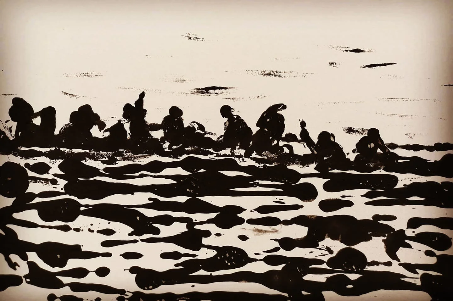 Migration, 50 x 70 cm, Monotype, 2021