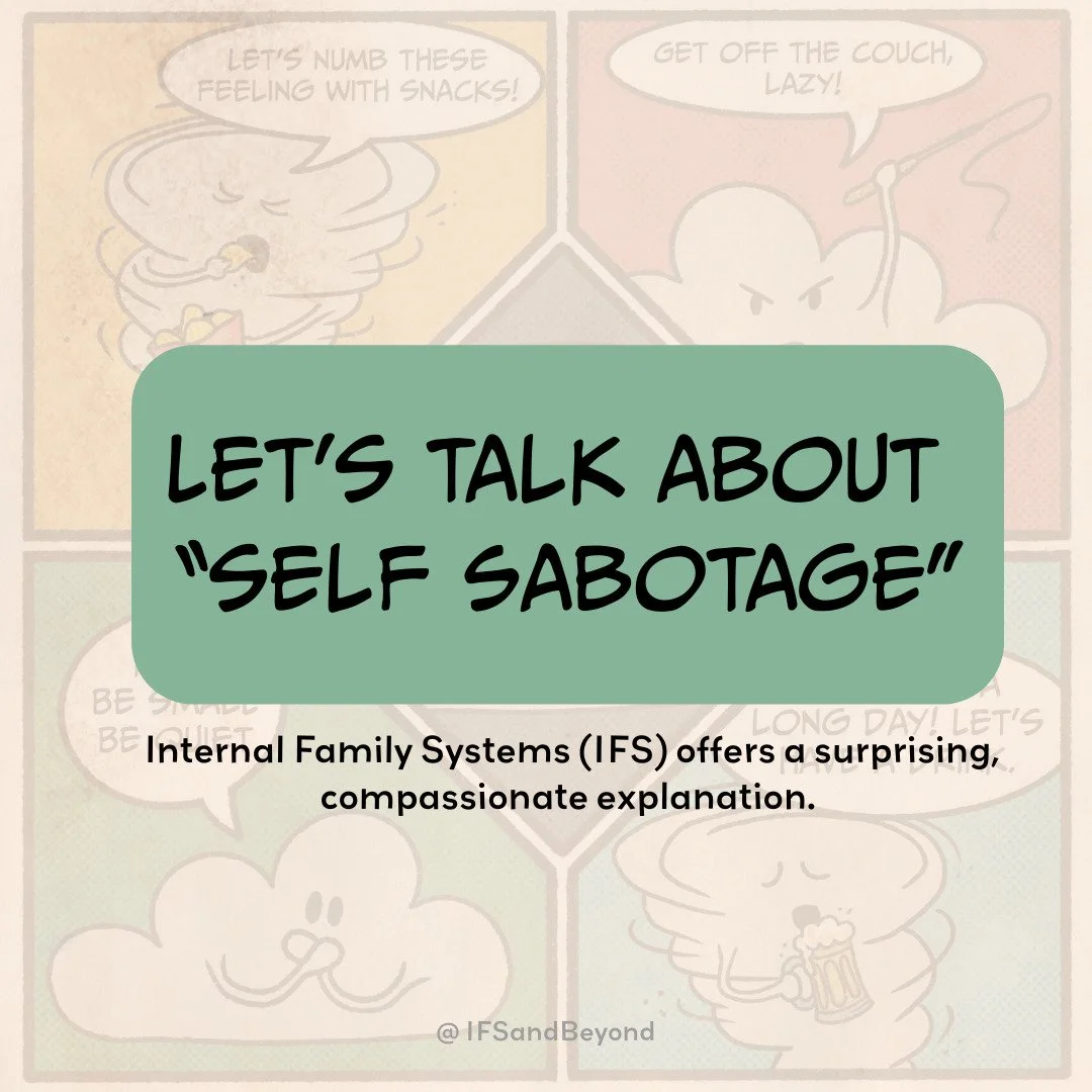 Ever feel like you're sabotaging yourself?

🍟 Binge eating when you're trying to feel better.
🍷 Reaching for a drink when you're burnt out.
🧠 Overthinking instead of sleeping.
💥 Or snapping at yourself with an inner drill sergeant voice?

In Inte
