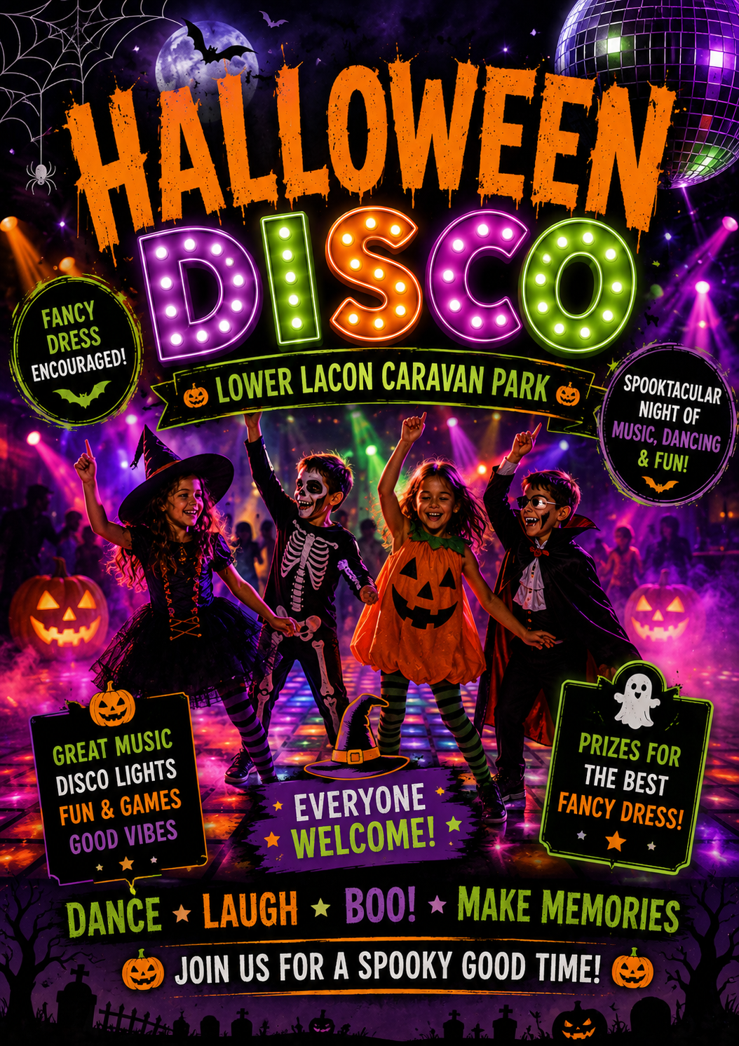 Family Halloween Disco and Live Artist