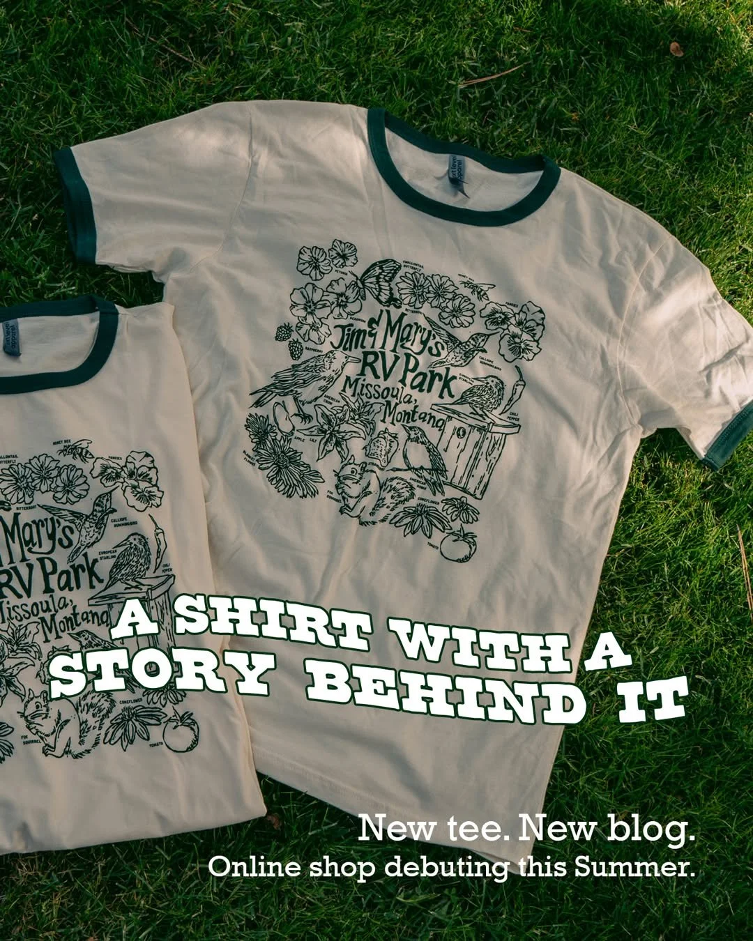EXCITING news!! We have a new shirt designed by Robin (and printed by ZooCity Apparel), a new blog all about it written by Jackie, and a new online merch store in the works with Sarah's web skills! Can we just say that our staff is AMAZINGLY TALENTED