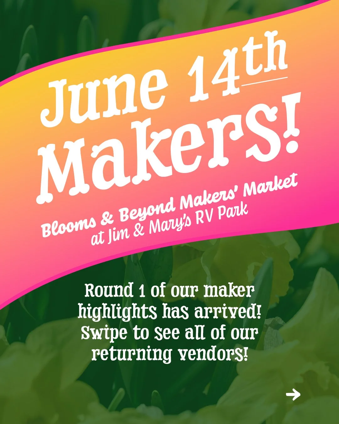 Check out our returning vendors in this 1st round of maker highlights! Round 2 coming soon, where we'll share all of the brand new vendors! Honestly, we're all about to be broke... the line-up for June is SO GOOD. We're so stoked! See you all there! 