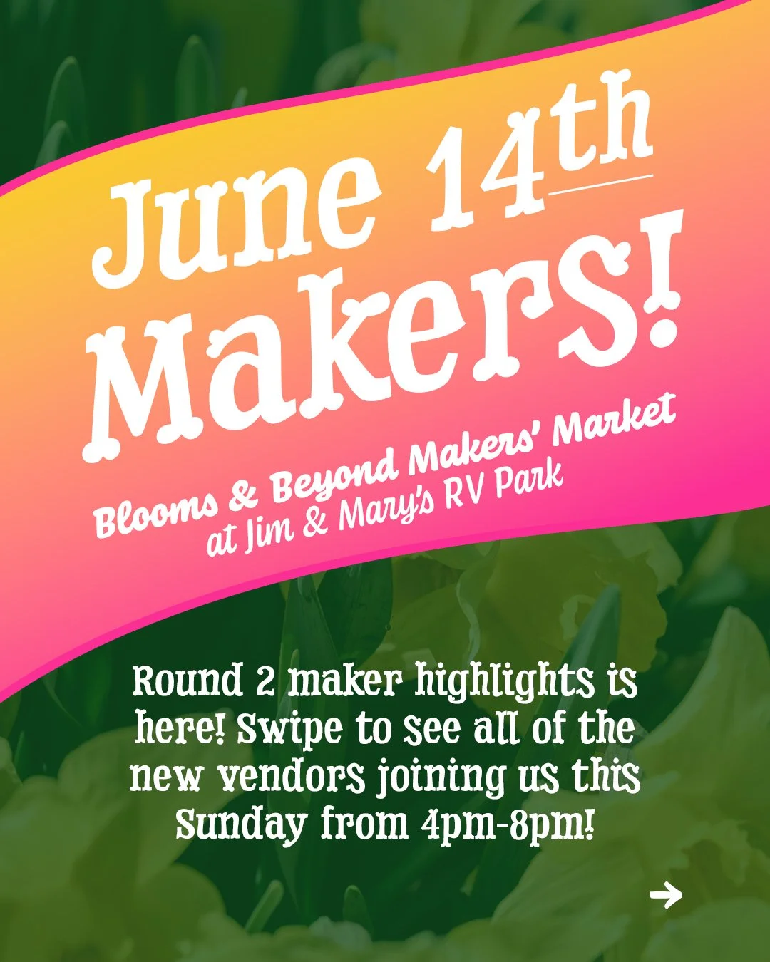 Round 2 is HERE, all new-to-us vendors! We are STOKED! Come see us this Sunday to support these local makers, smell the flowers, get some delicious goodies and more! See you there!

#lifeatjimandmarys #rvparklife #missoulamontana #missoulaartscene #m