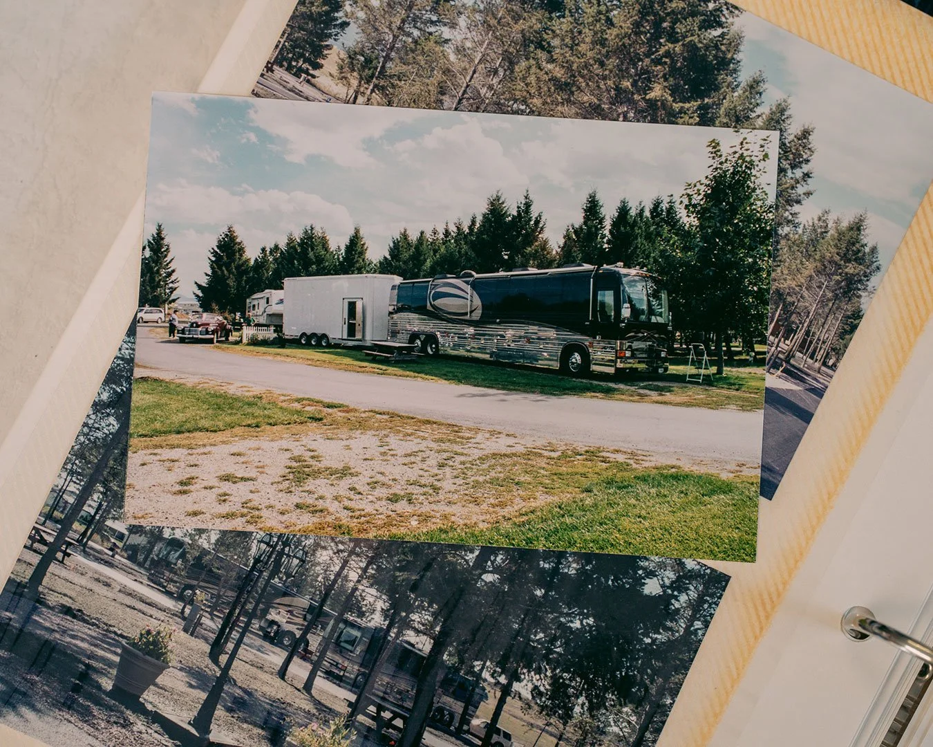A few images show some of the Prevosts coming in for a big Prevost Rally in 2004.