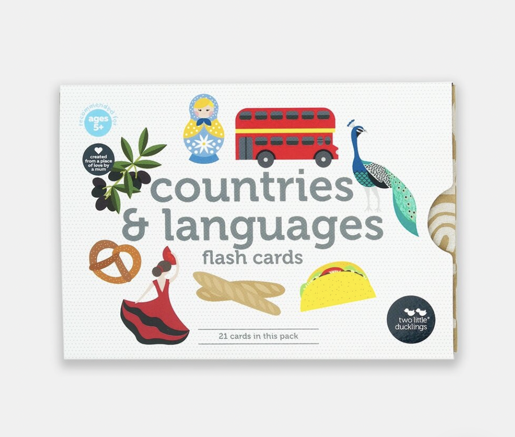 Countries & Languages Flash Cards