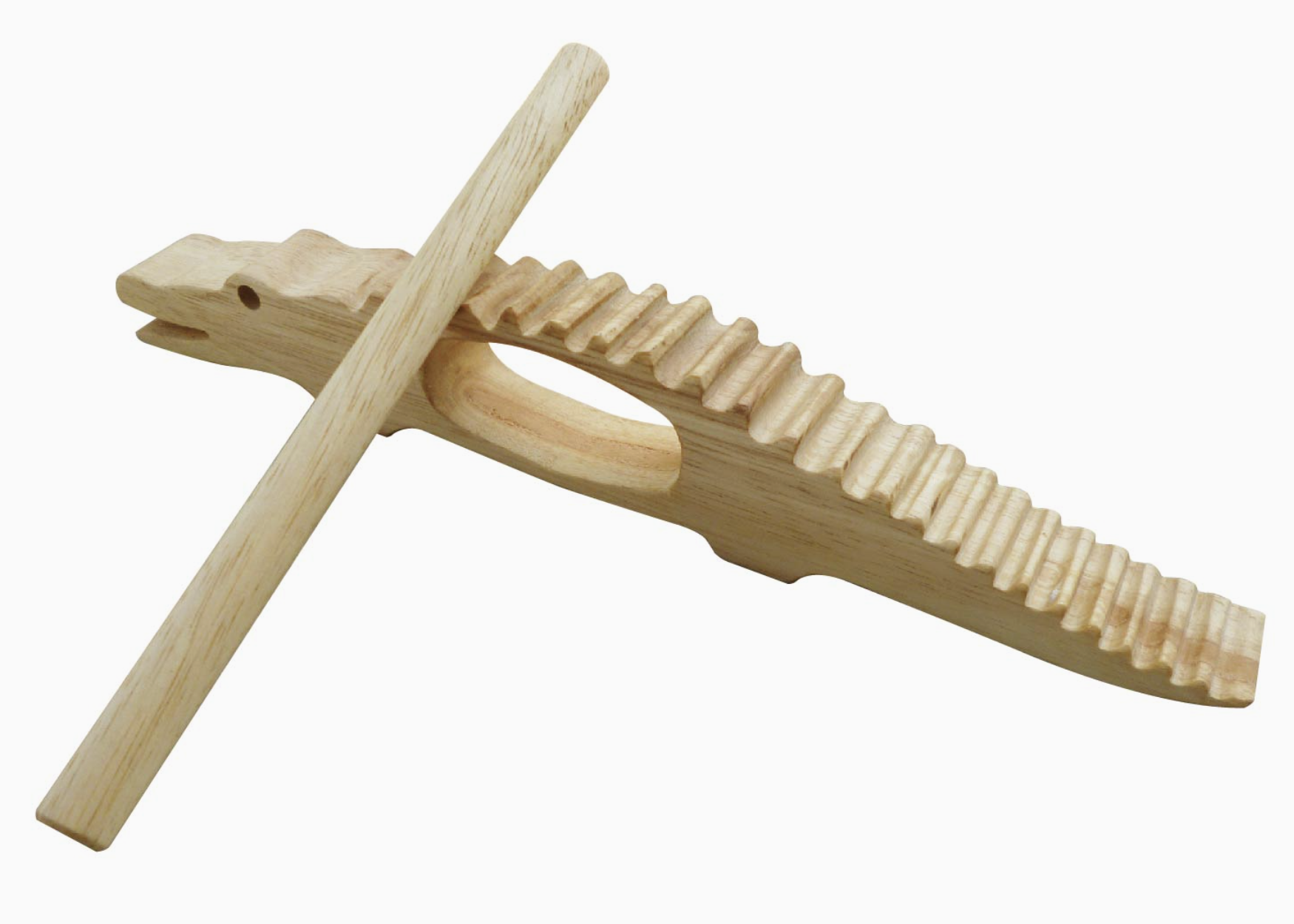 Wooden ‘Singing Crocodile’ Instrument