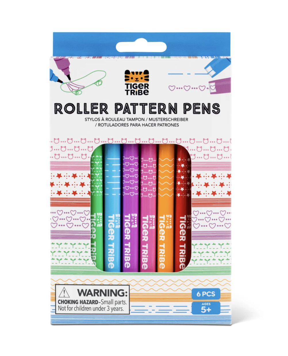 Tiger Tribe Roller Pattern Pens