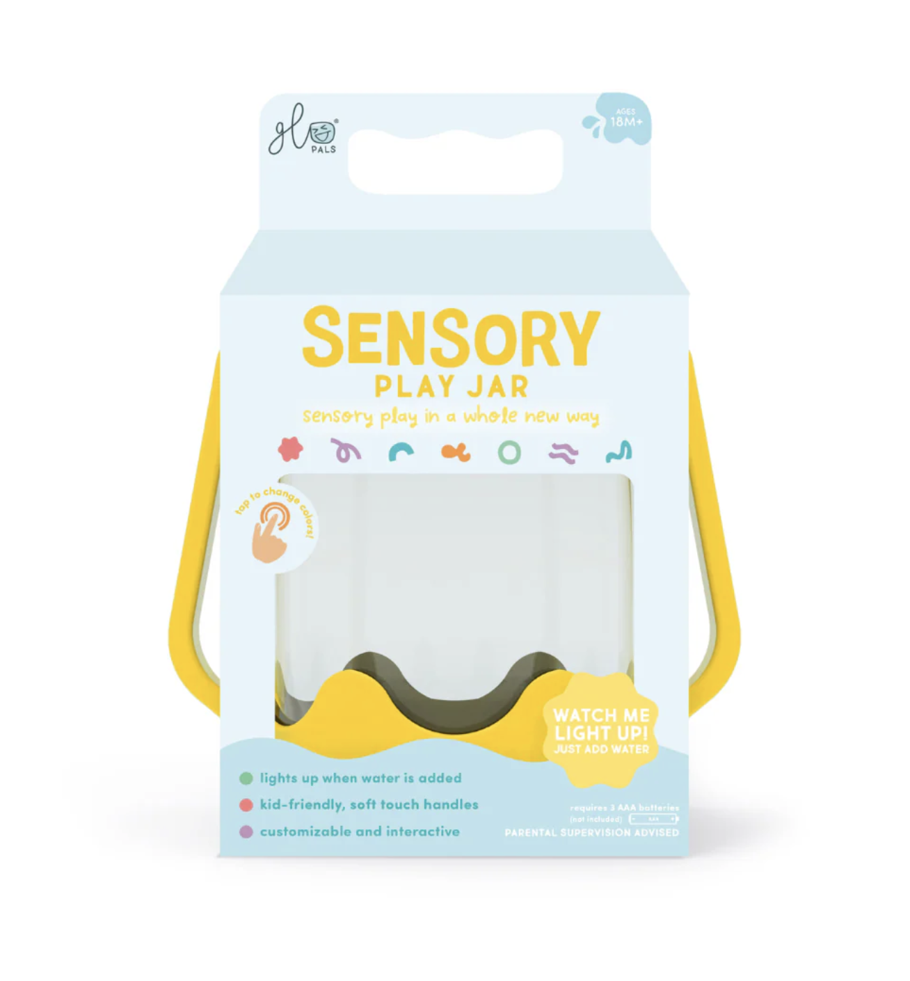 Glo Pals Sensory Play Jar - Yellow