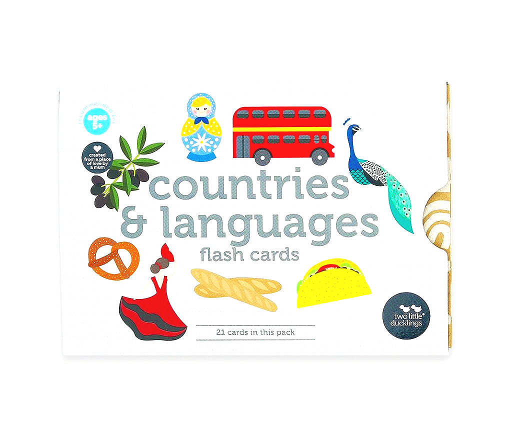Countries & Languages Flash Cards